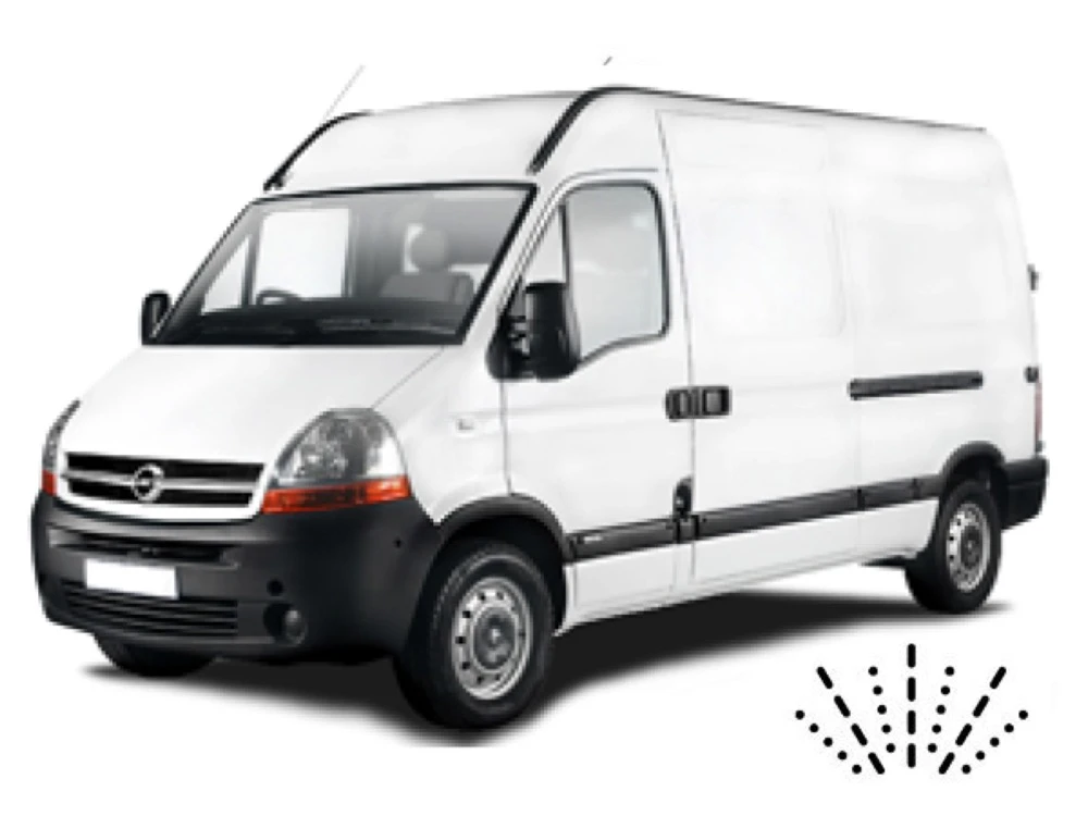Opel Movano A wiper blades 1998–2010 van mit Dusen am Wischerblatt