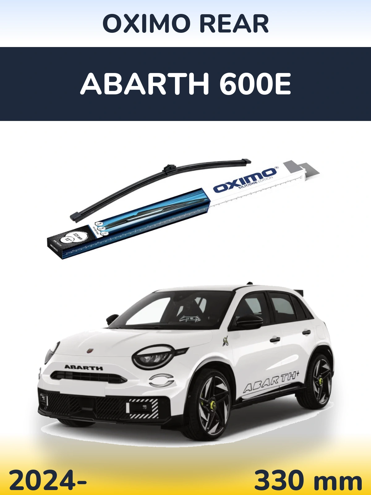 Rear wiper blade Oximo Rear 325 mm for Abarth 600e 2024-2026