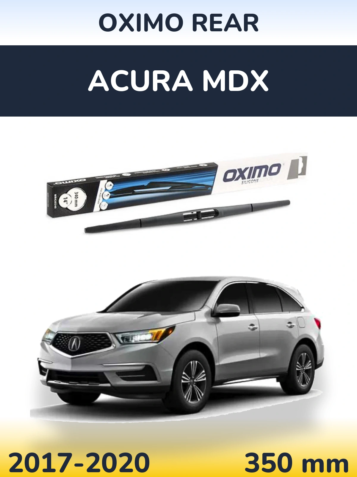Rear wiper blade Oximo Rear 350 mm for Acura MDX 2017-2020