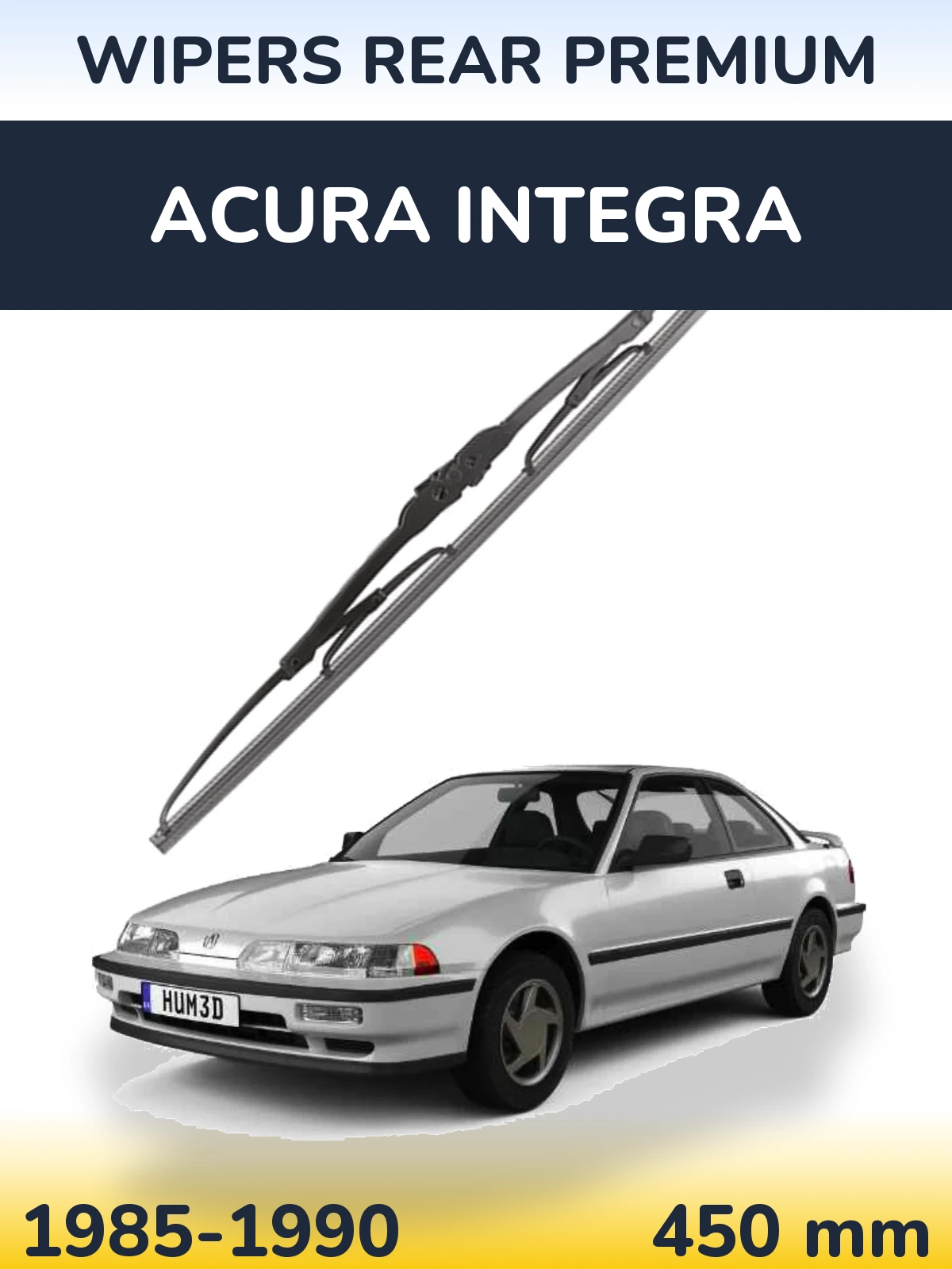 Задня щітка WIPERS REAR PREMIUM 450 мм для Acura Integra 1985-1990