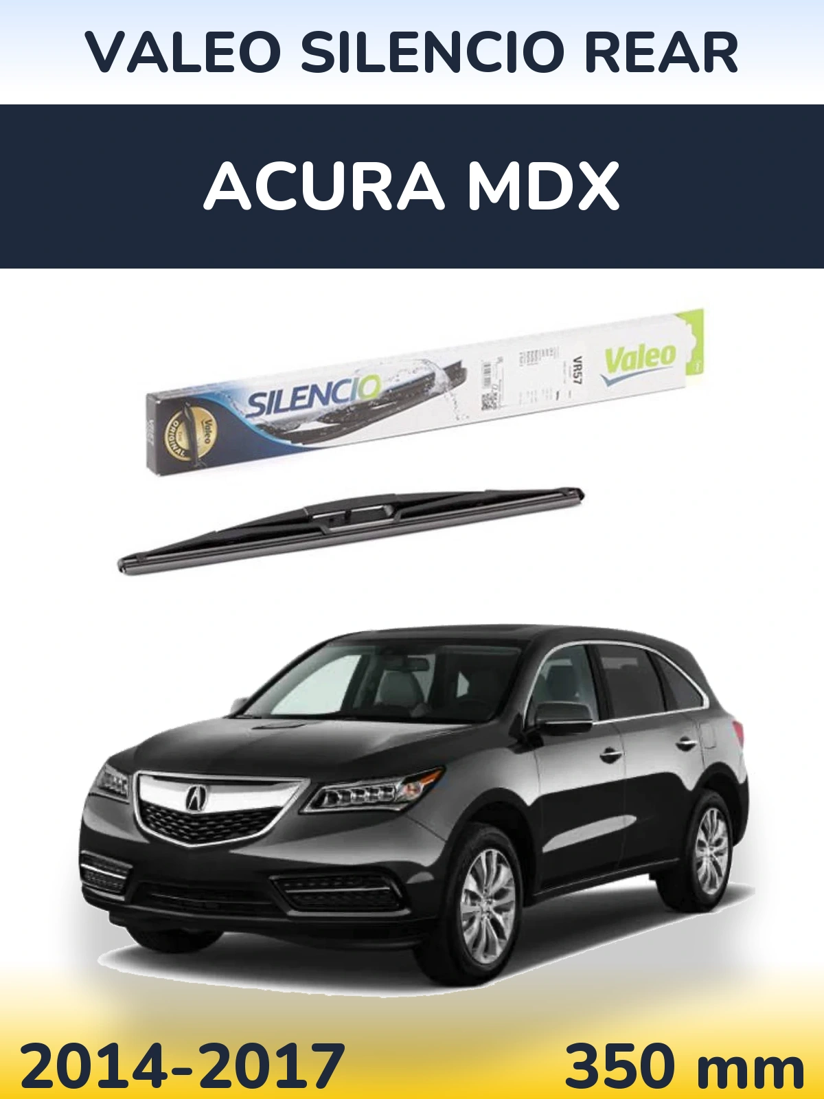 Задний дворник Valeo Silencio Rear 345 мм для Acura MDX 2014-2017