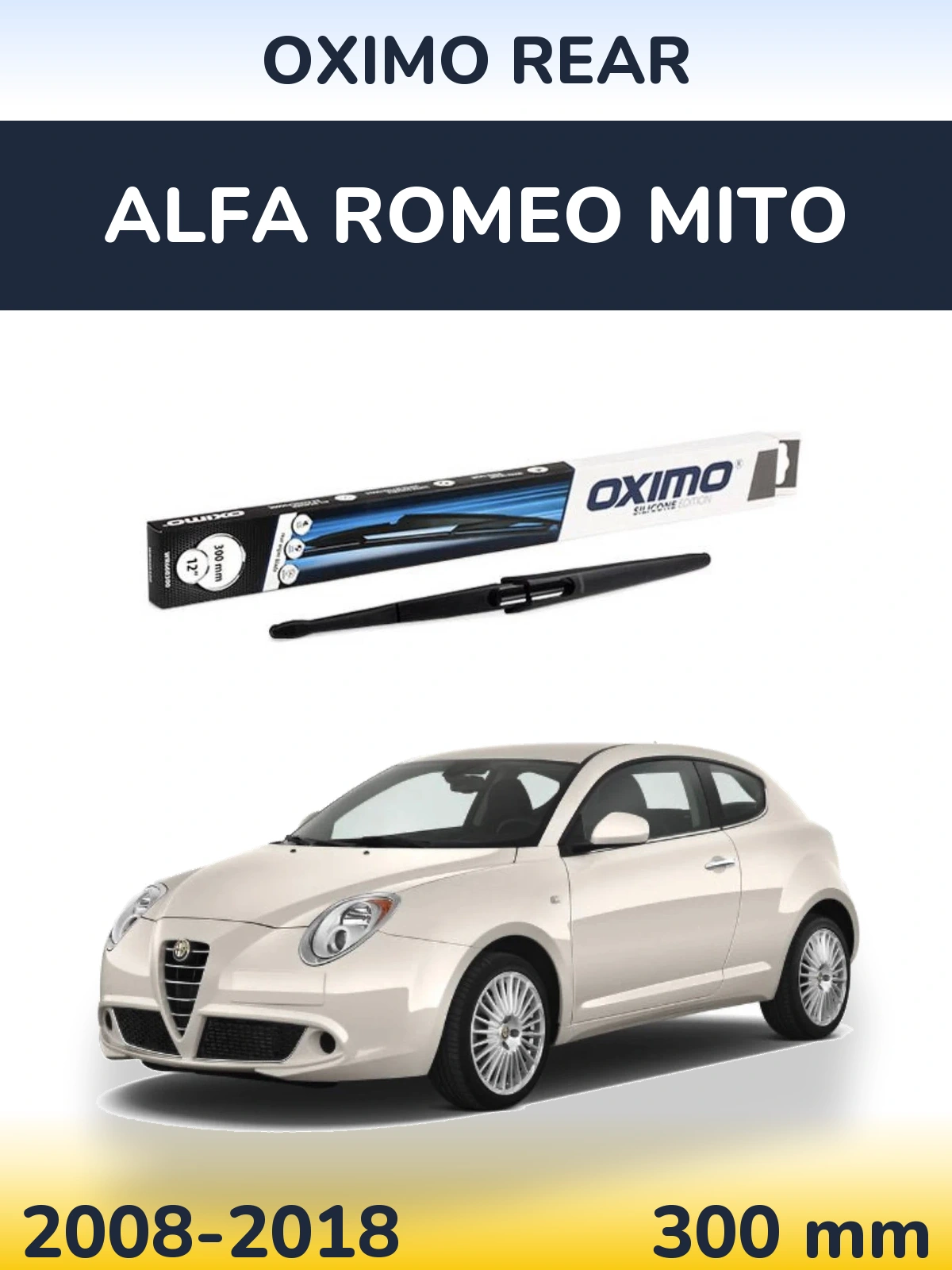Задний дворник Oximo Rear 300 мм для Alfa Romeo MiTo 2008-2018