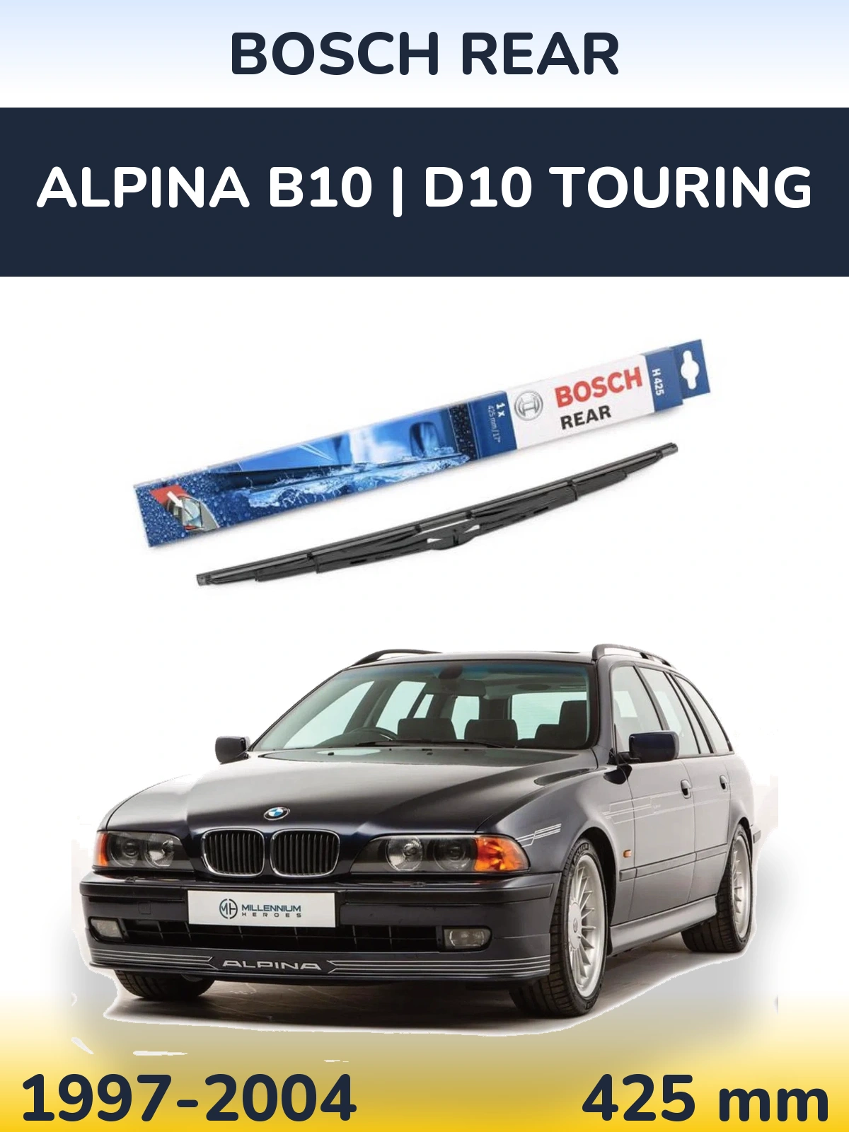 Задня щітка BOSCH Rear 425 мм для Alpina B10 | D10 Touring 1997-2004