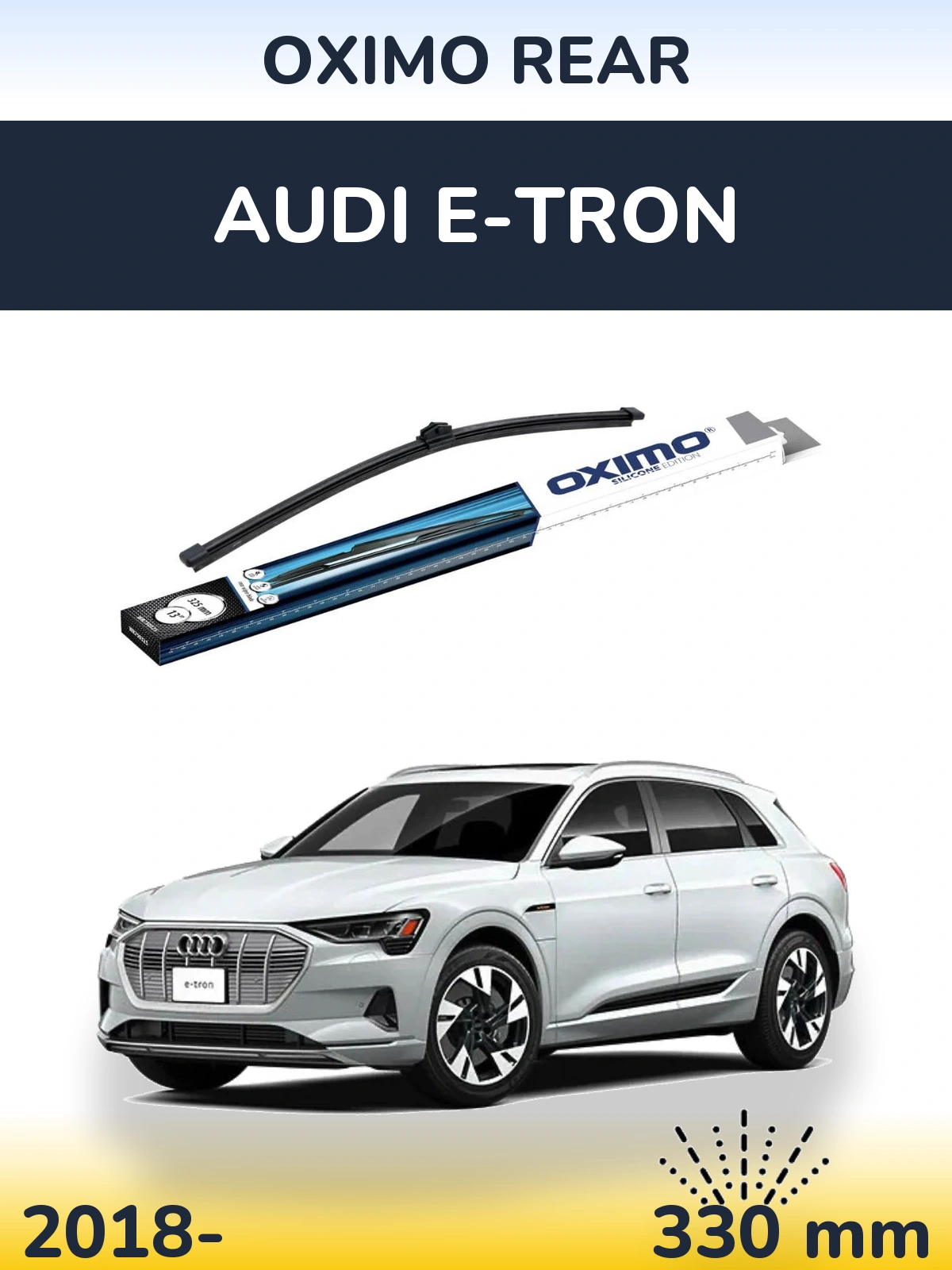 Rear wiper blade Oximo Rear 325 mm for Audi e-tron 2018-2026