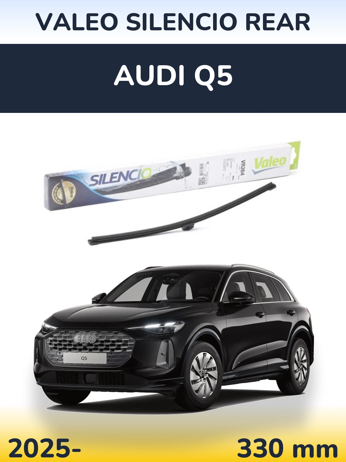 Rear wiper blade Valeo Silencio Rear 320 mm for Audi Q5 2025-2026