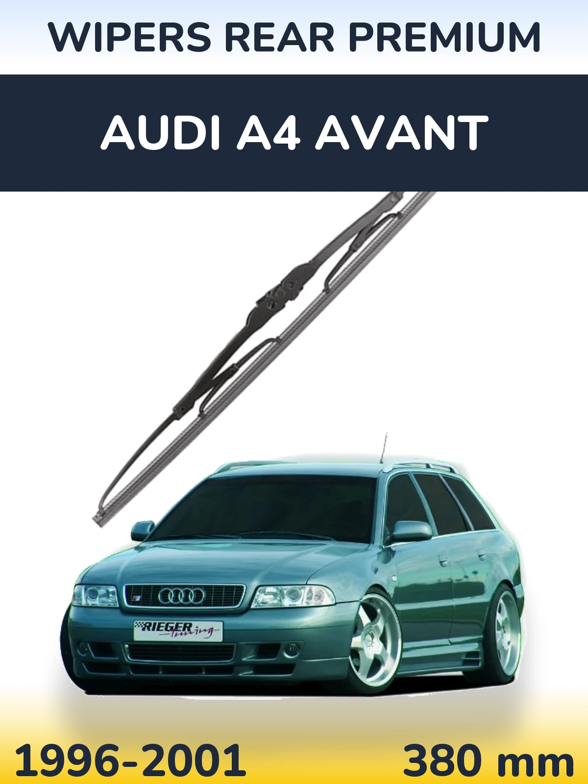 Задня щітка WIPERS REAR PREMIUM 380 мм для Audi A4 Avant 1996-2001