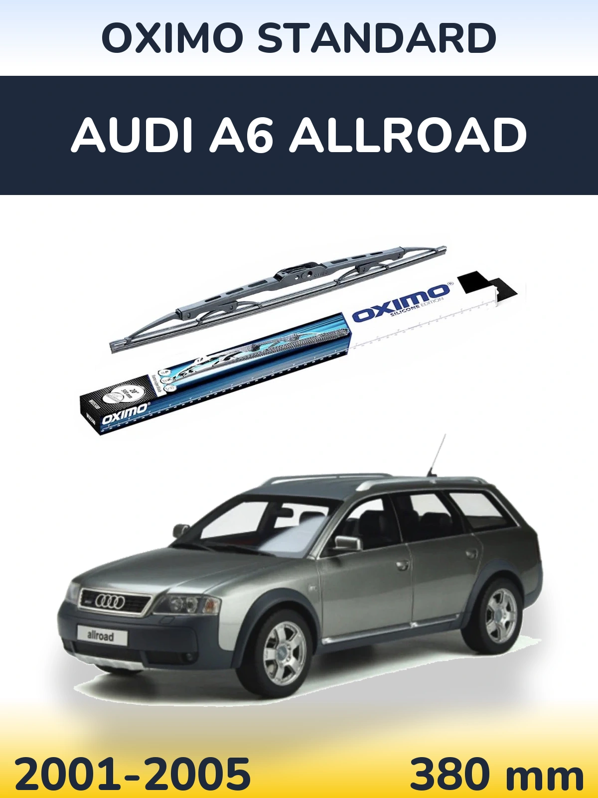 Rear wiper blade Oximo Standard 375 mm for Audi A6 Allroad 2001-2005
