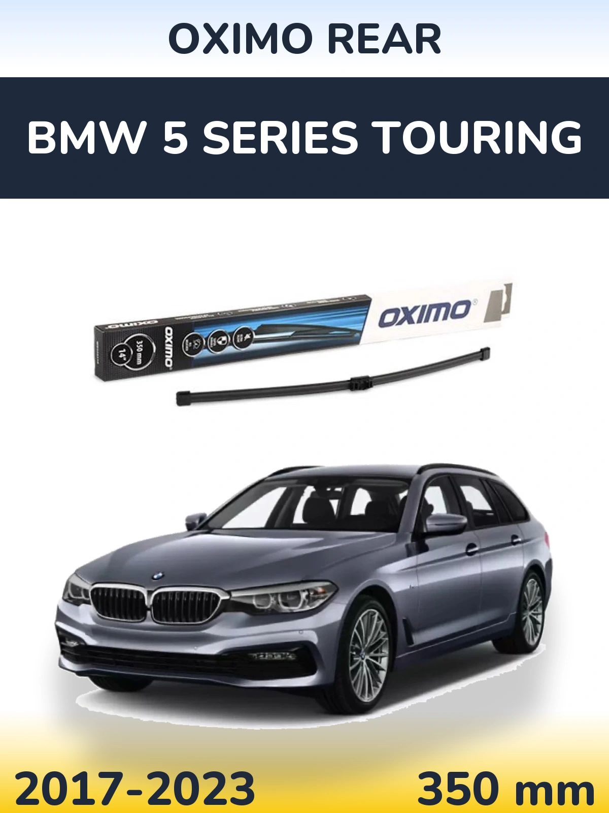 Rear wiper blade Oximo Rear 350 mm for BMW 5 Series Touring 2017-2023