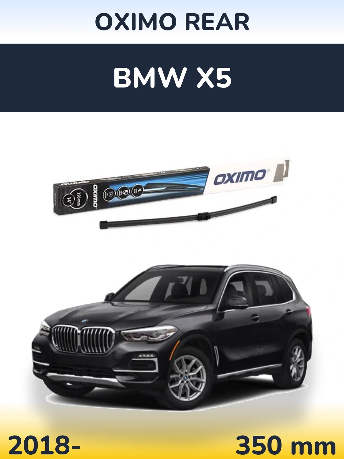 Rear wiper blade Oximo Rear 350 mm for BMW X5 2018-2026