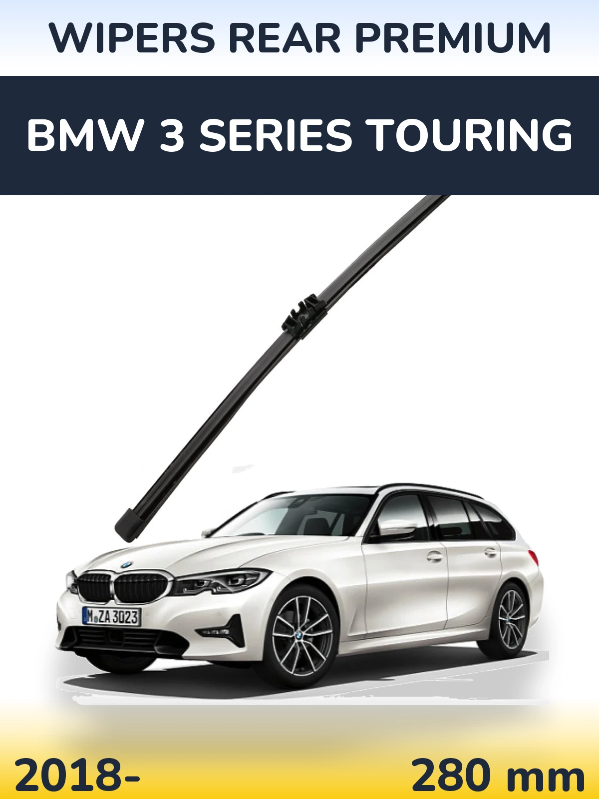 Rear wiper blade WIPERS REAR PREMIUM 280 mm for BMW 3 Series Touring 2018-2026