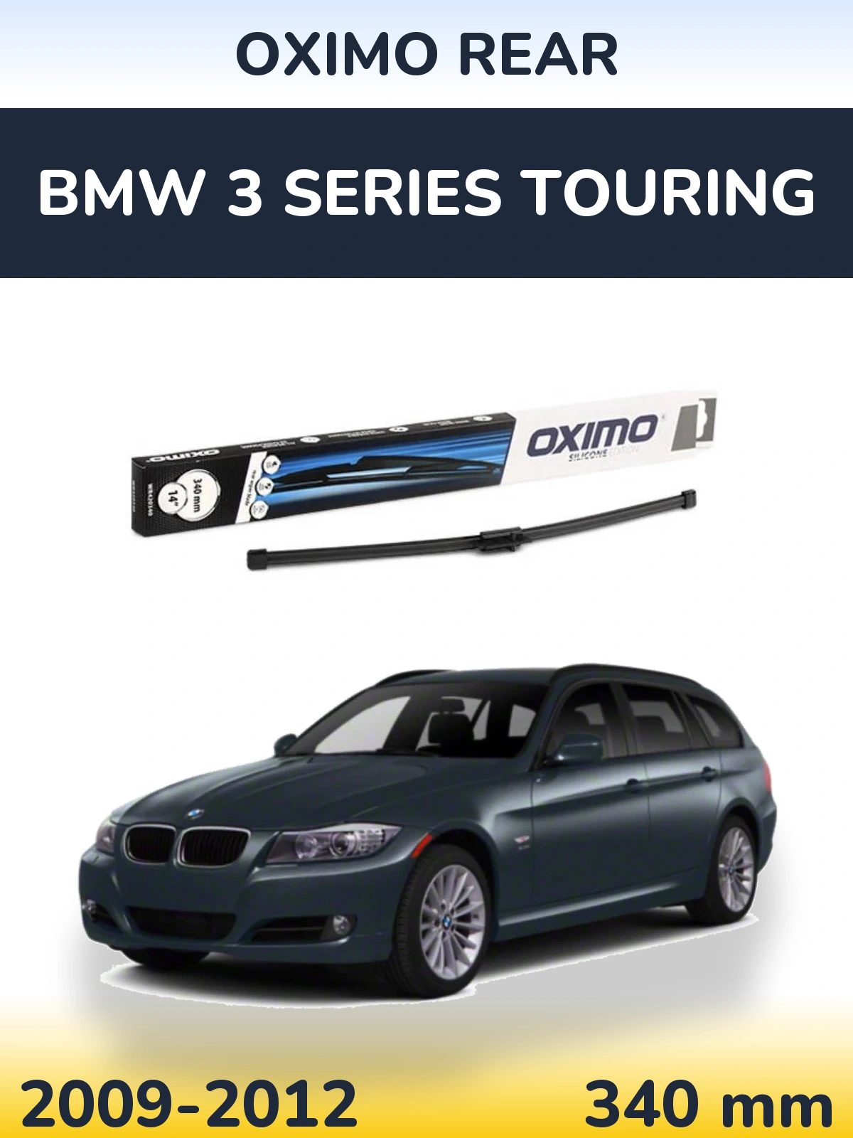 Rear wiper blade Oximo Rear 340 mm for BMW 3 Series Touring 2009-2012