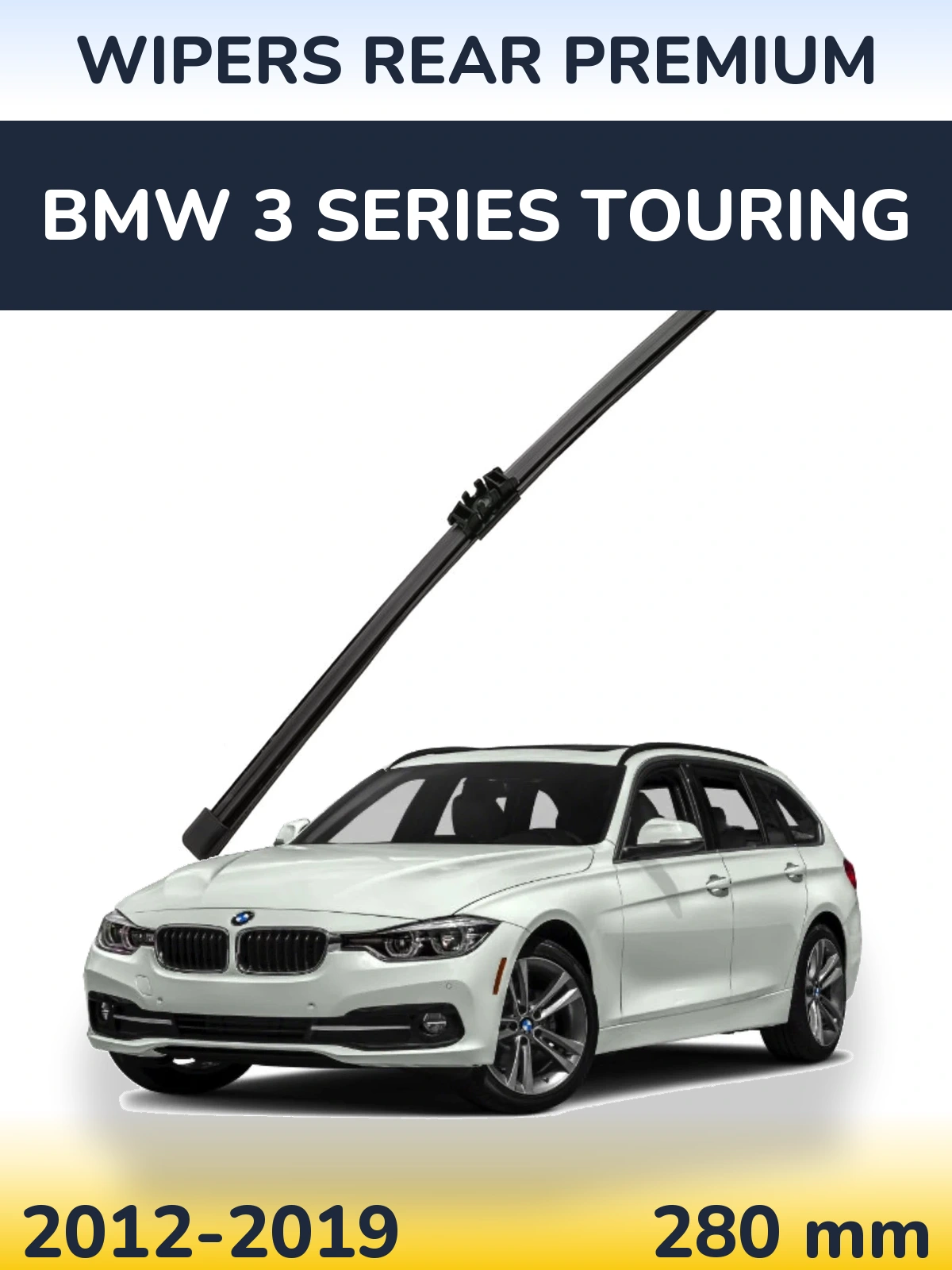 Rear wiper blade WIPERS REAR PREMIUM 280 mm for BMW 3 Series Touring 2012-2019