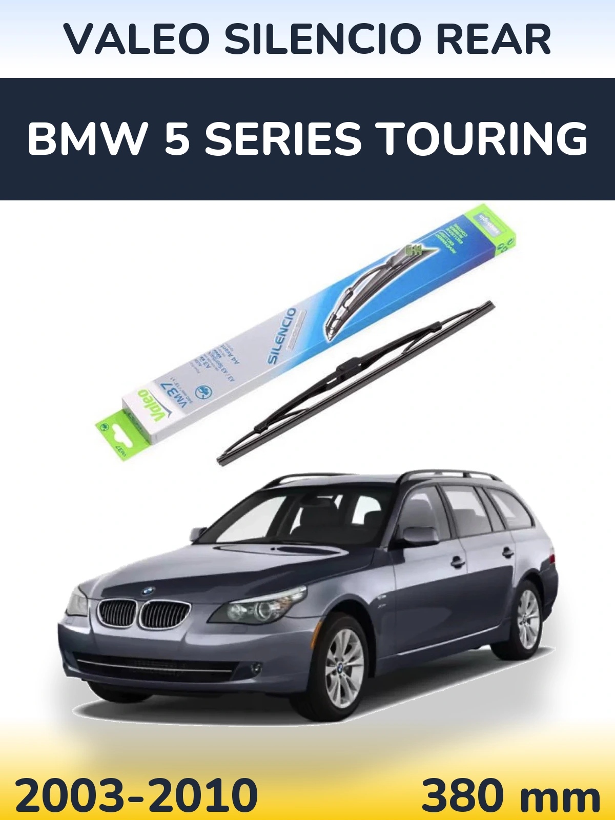 Rear wiper blade Valeo Silencio Rear 340 mm for BMW 5 Series Touring 2003-2010