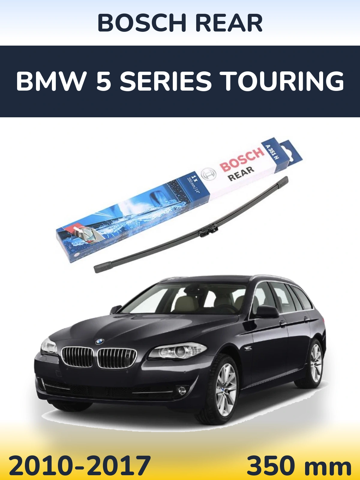 Задний дворник BOSCH Rear 350 мм для BMW 5 Series Touring 2010-2017