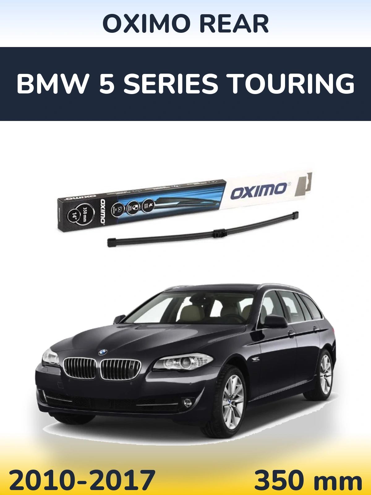 Rear wiper blade Oximo Rear 350 mm for BMW 5 Series Touring 2010-2017