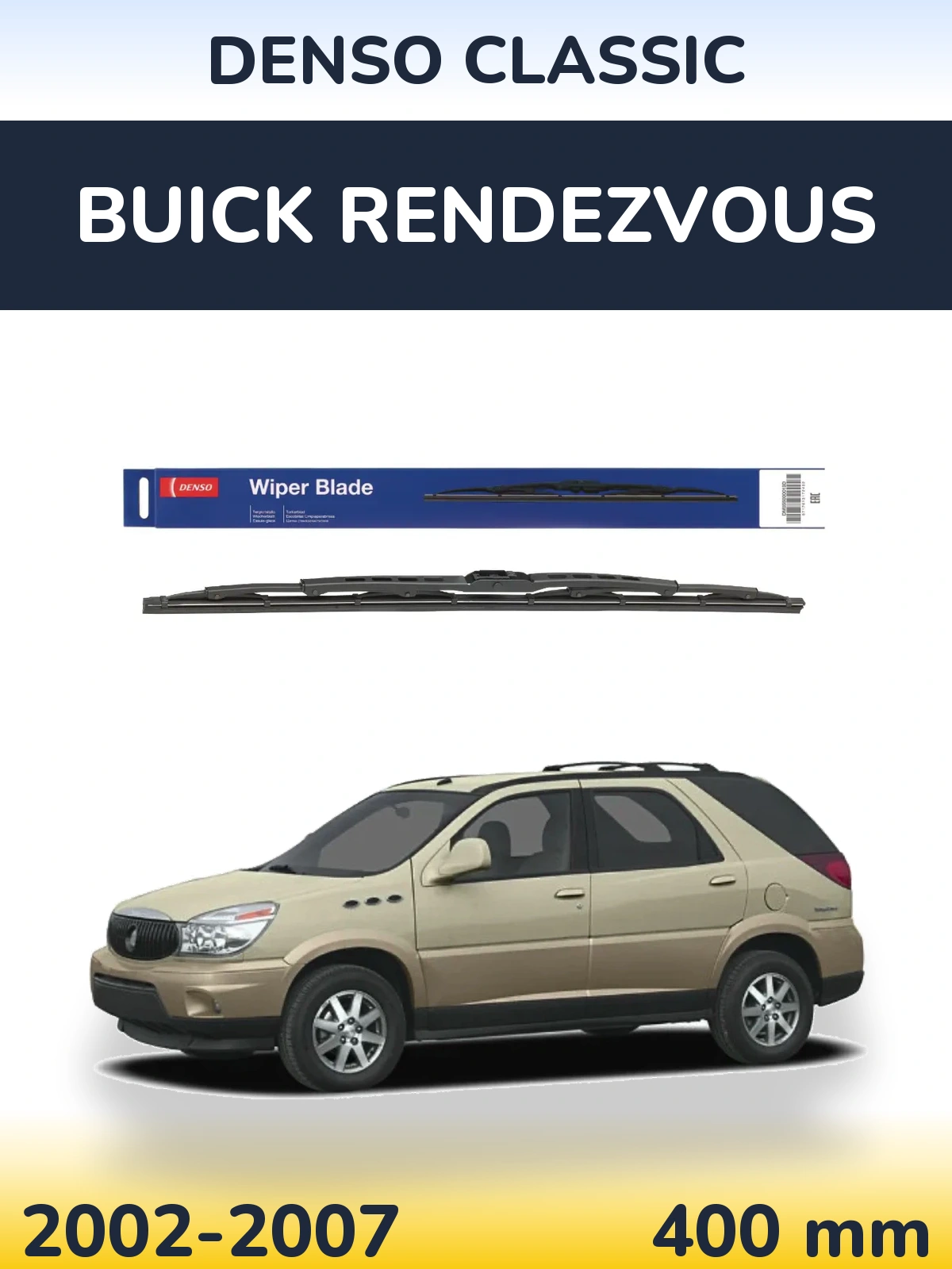Задний дворник Denso Classic 400 мм для Buick Rendezvous 2002-2007