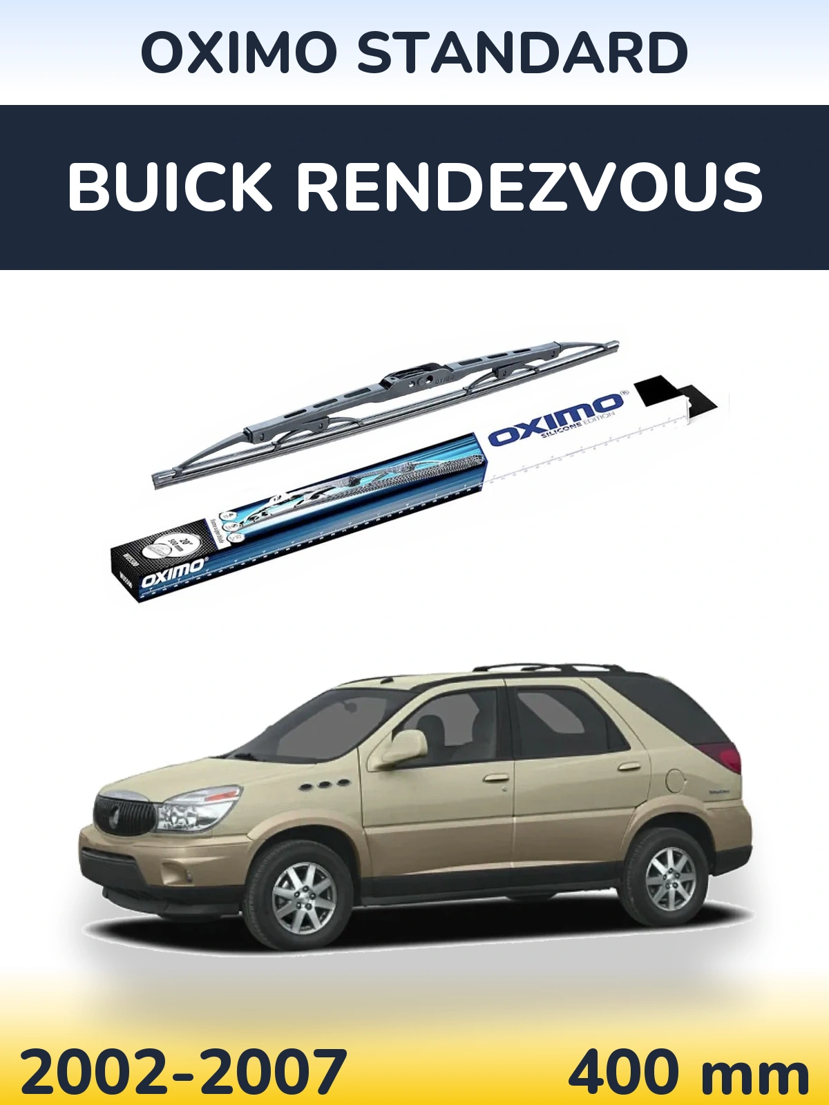 Задний дворник Oximo Standard 400 мм для Buick Rendezvous 2002-2007