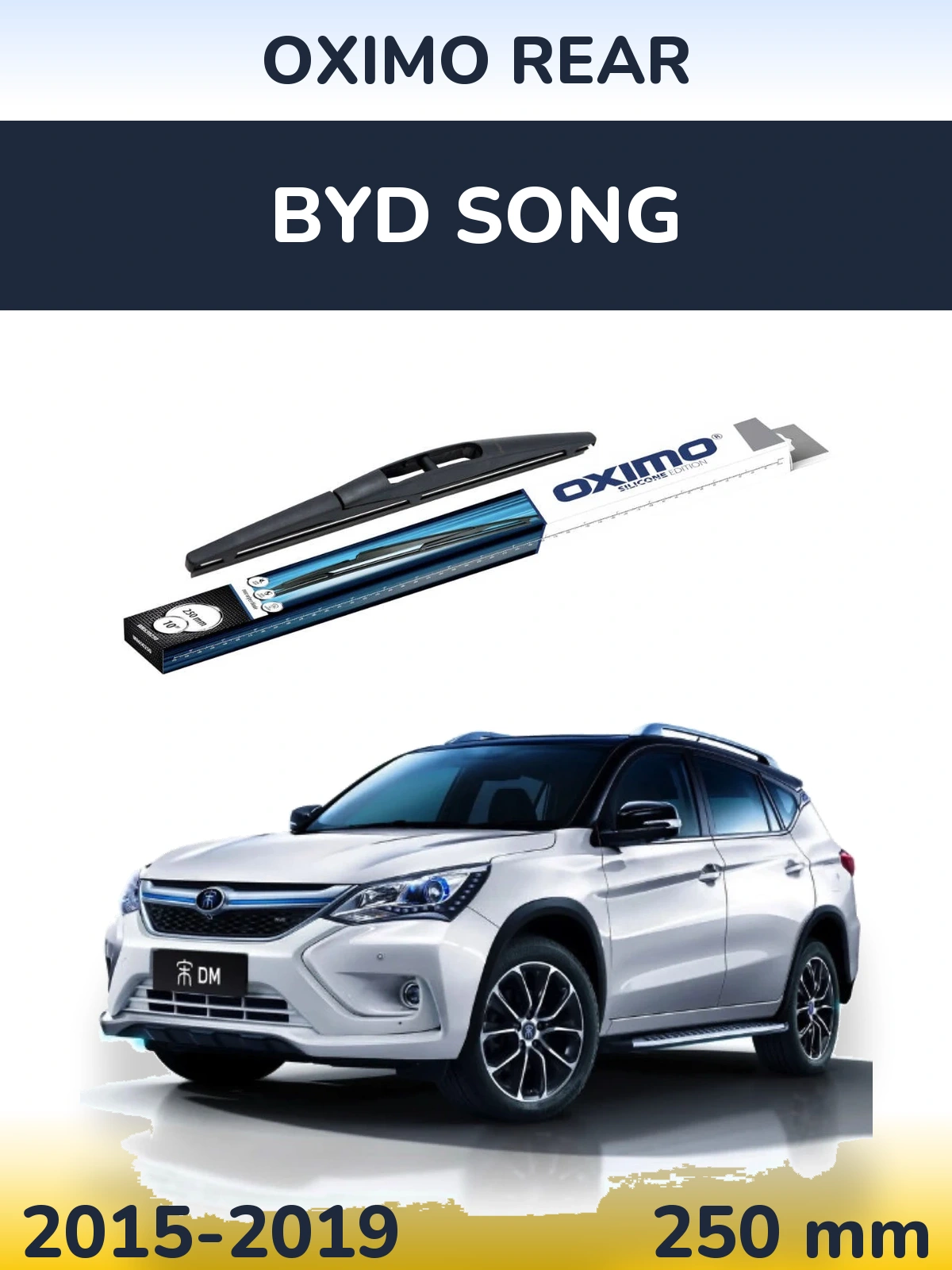 Rear wiper blade Oximo Rear 250 mm for BYD Song 2015-2019