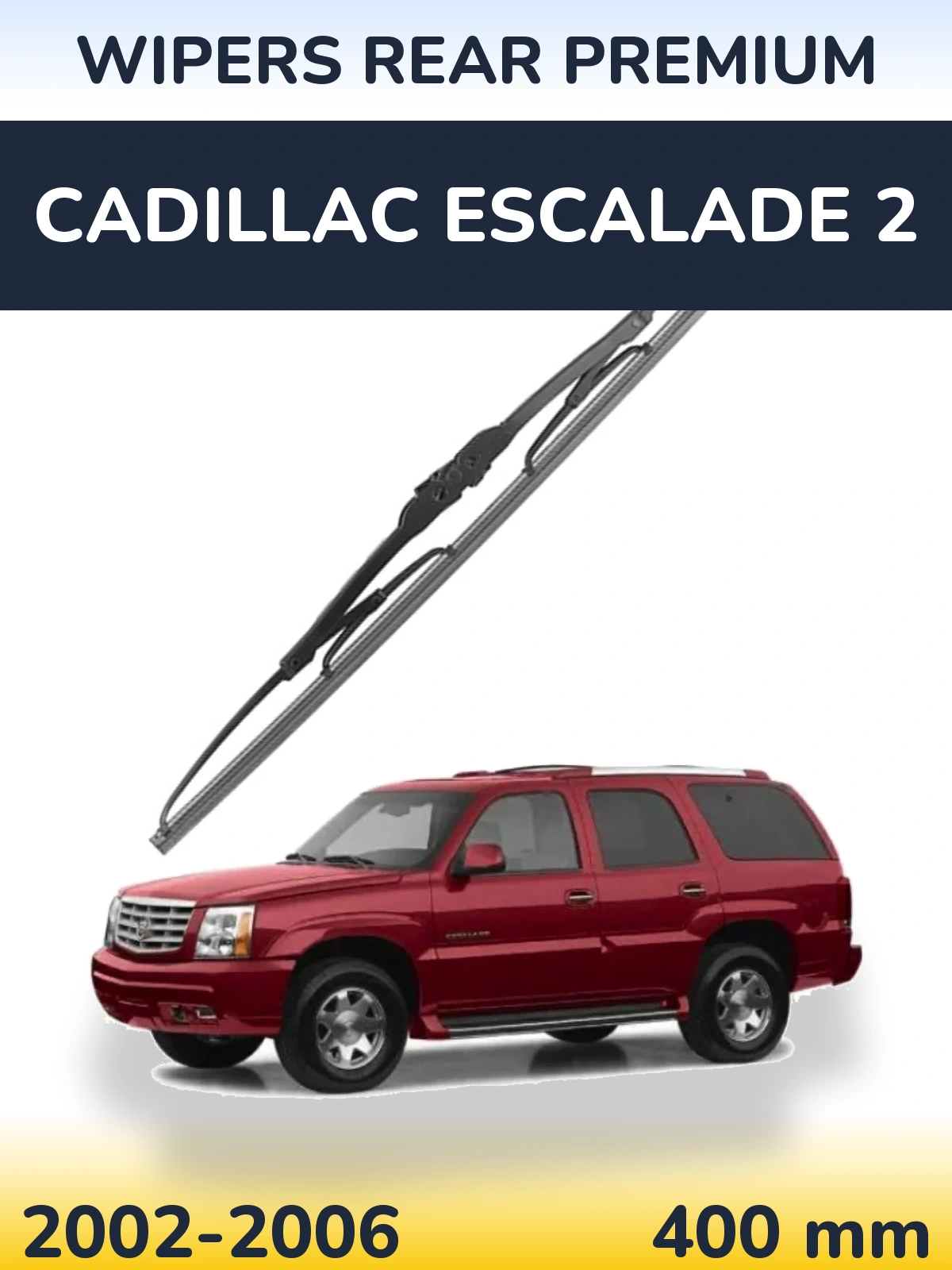 Rear wiper blade WIPERS REAR PREMIUM 400 mm for Cadillac Escalade 2 2002-2006