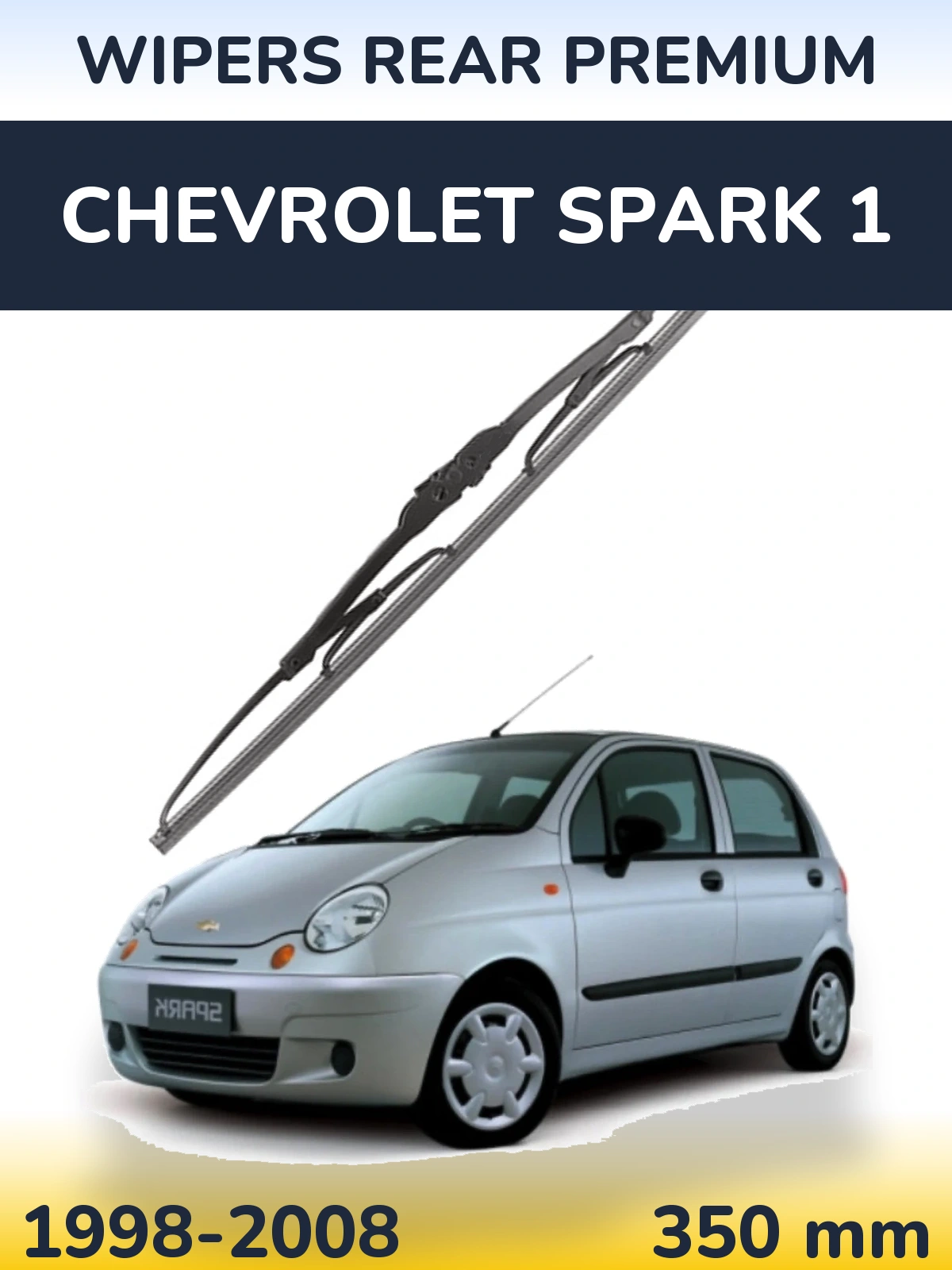 Rear wiper blade WIPERS REAR PREMIUM 350 mm for Chevrolet Spark 1 1998-2008