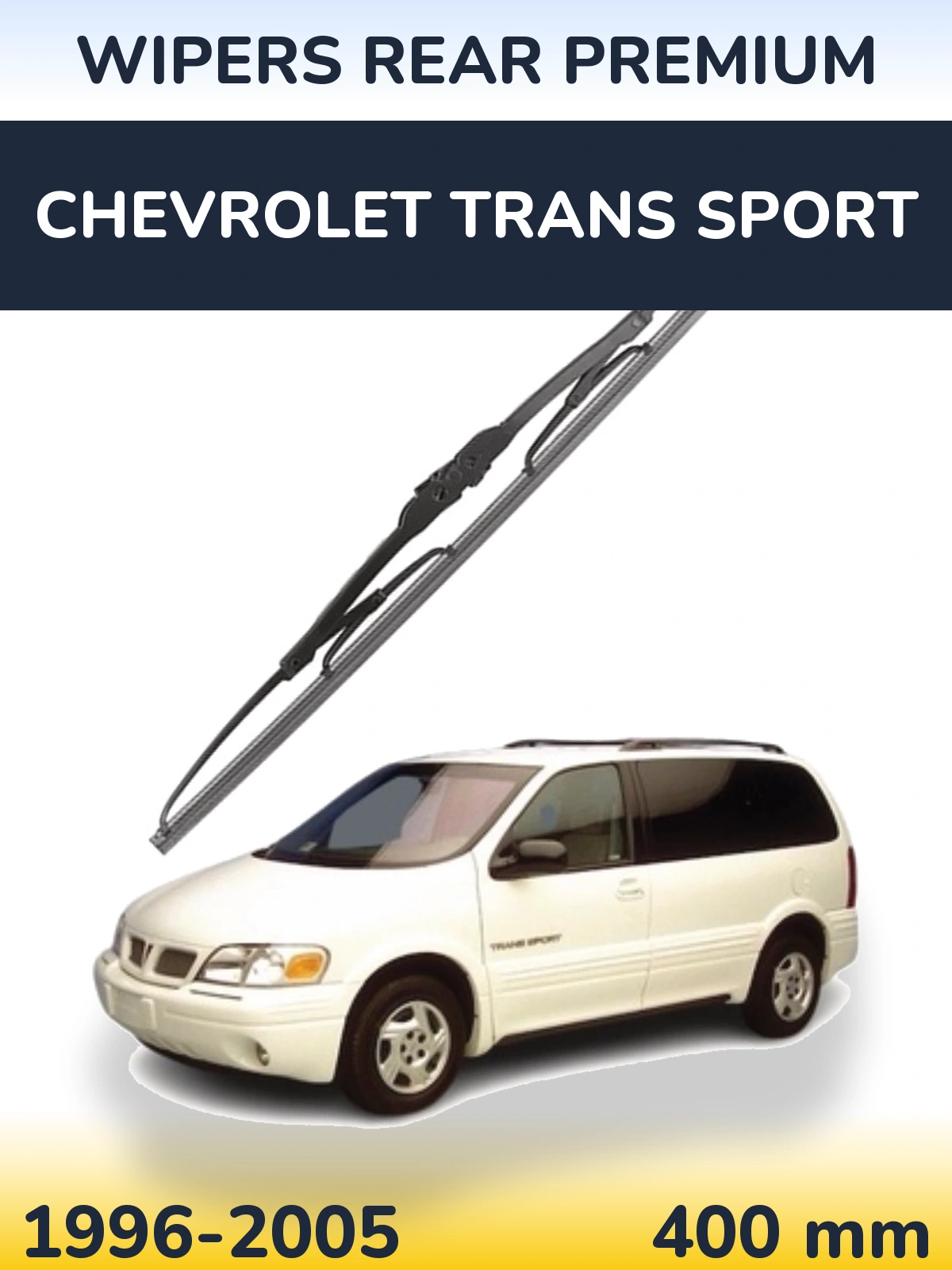 Rear wiper blade WIPERS REAR PREMIUM 400 mm for Chevrolet Trans Sport 1996-2005