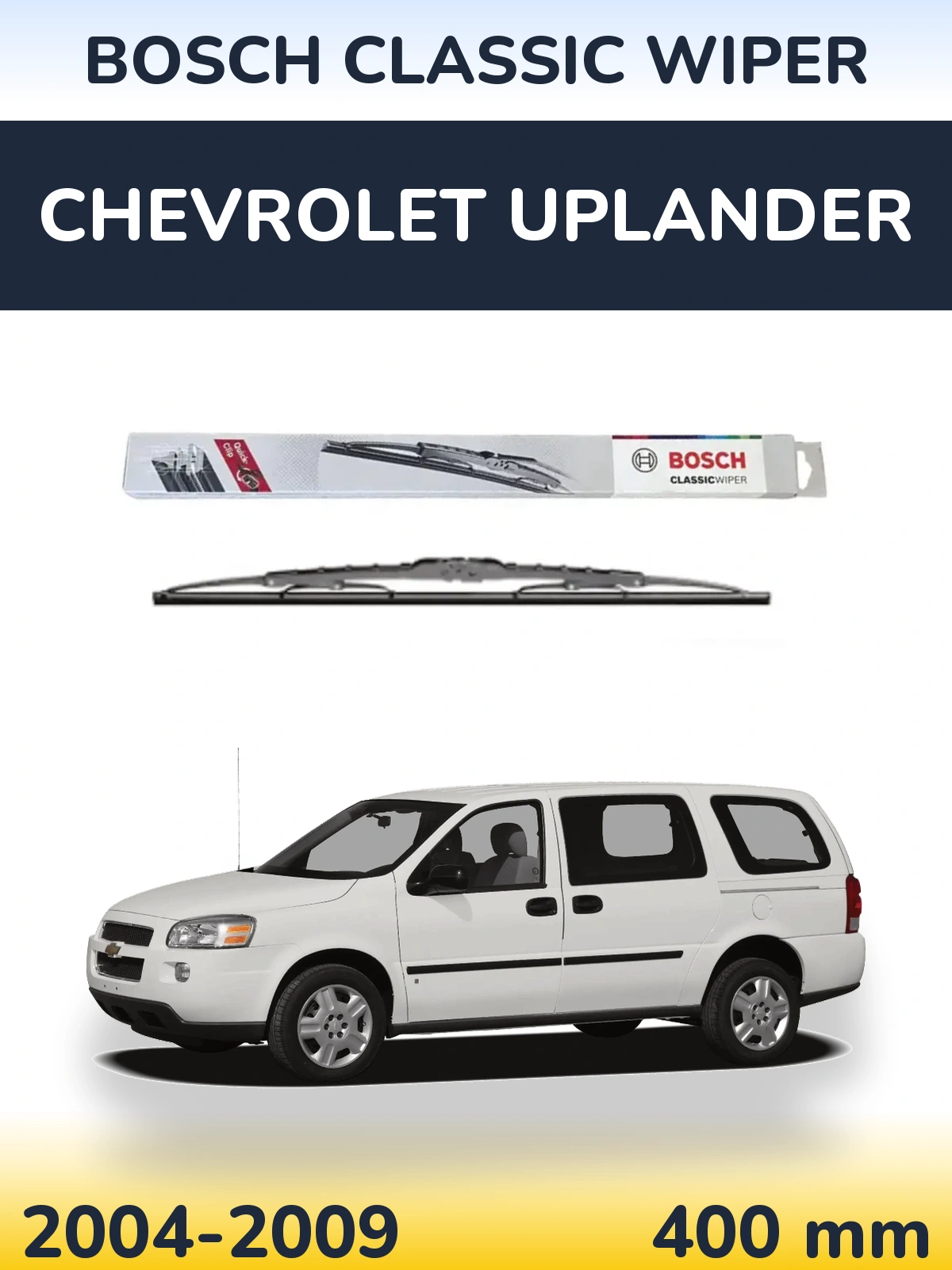 Задний дворник BOSCH Classic Wiper 400 мм для Chevrolet Uplander 2004-2009