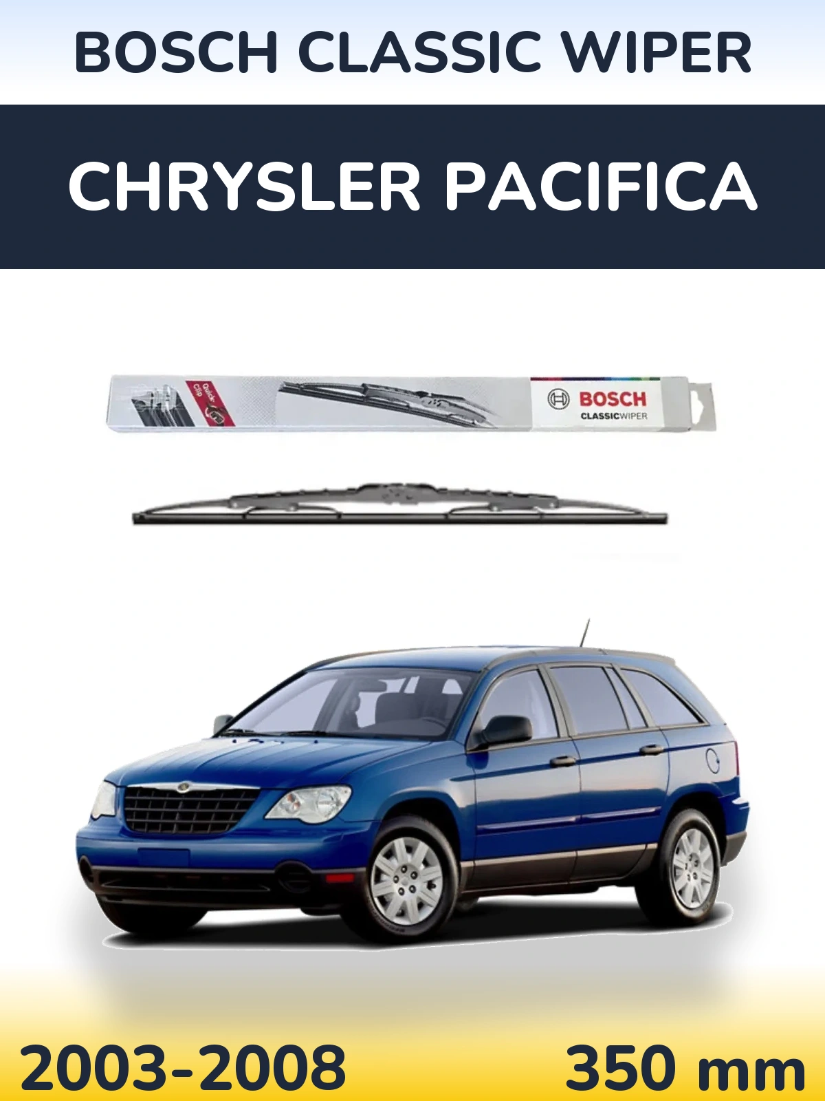 Задний дворник BOSCH Classic Wiper 340 мм для Chrysler Pacifica 2003-2008