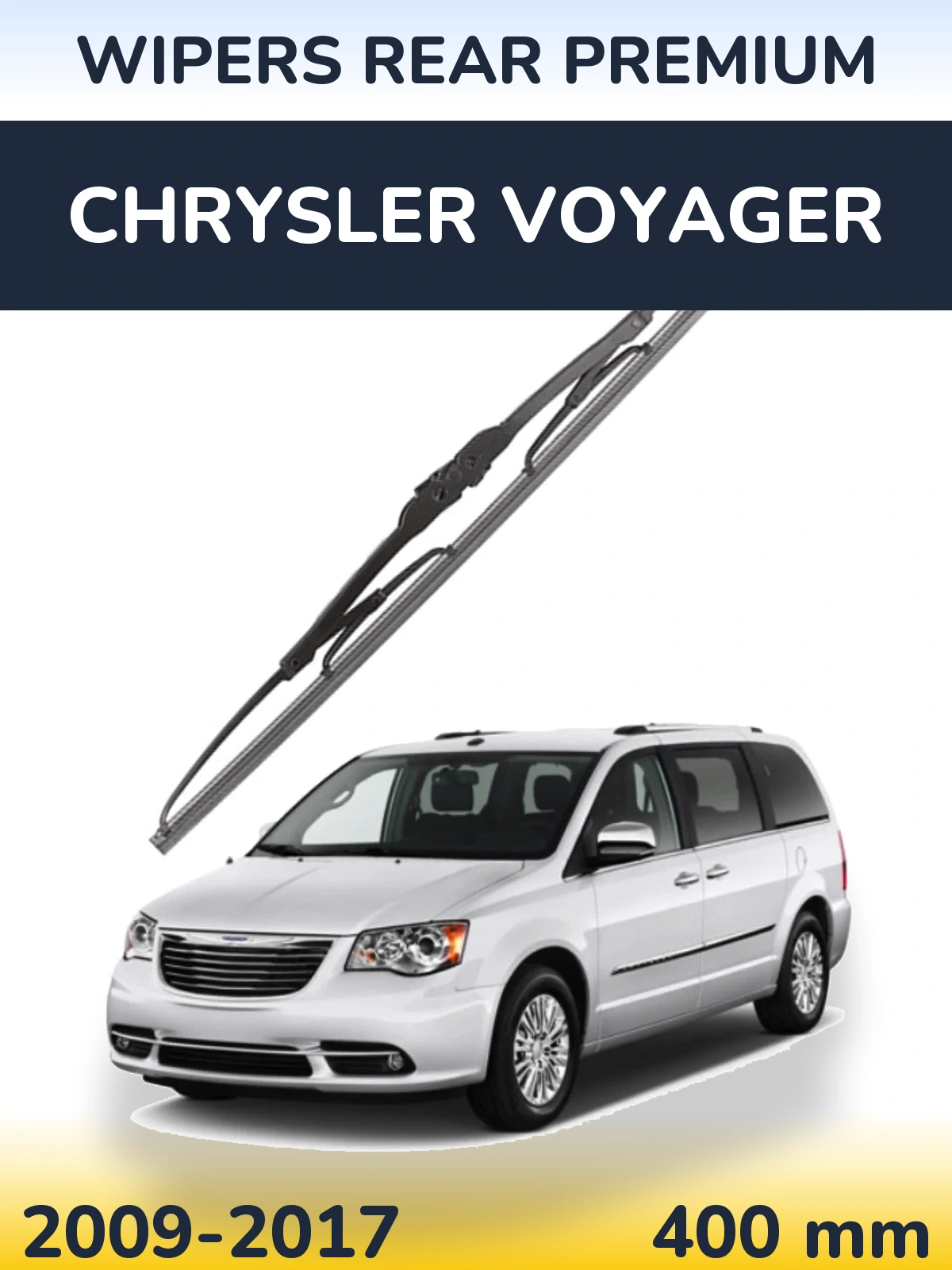 Задний дворник WIPERS REAR PREMIUM 400 мм для Chrysler Voyager 2009-2017
