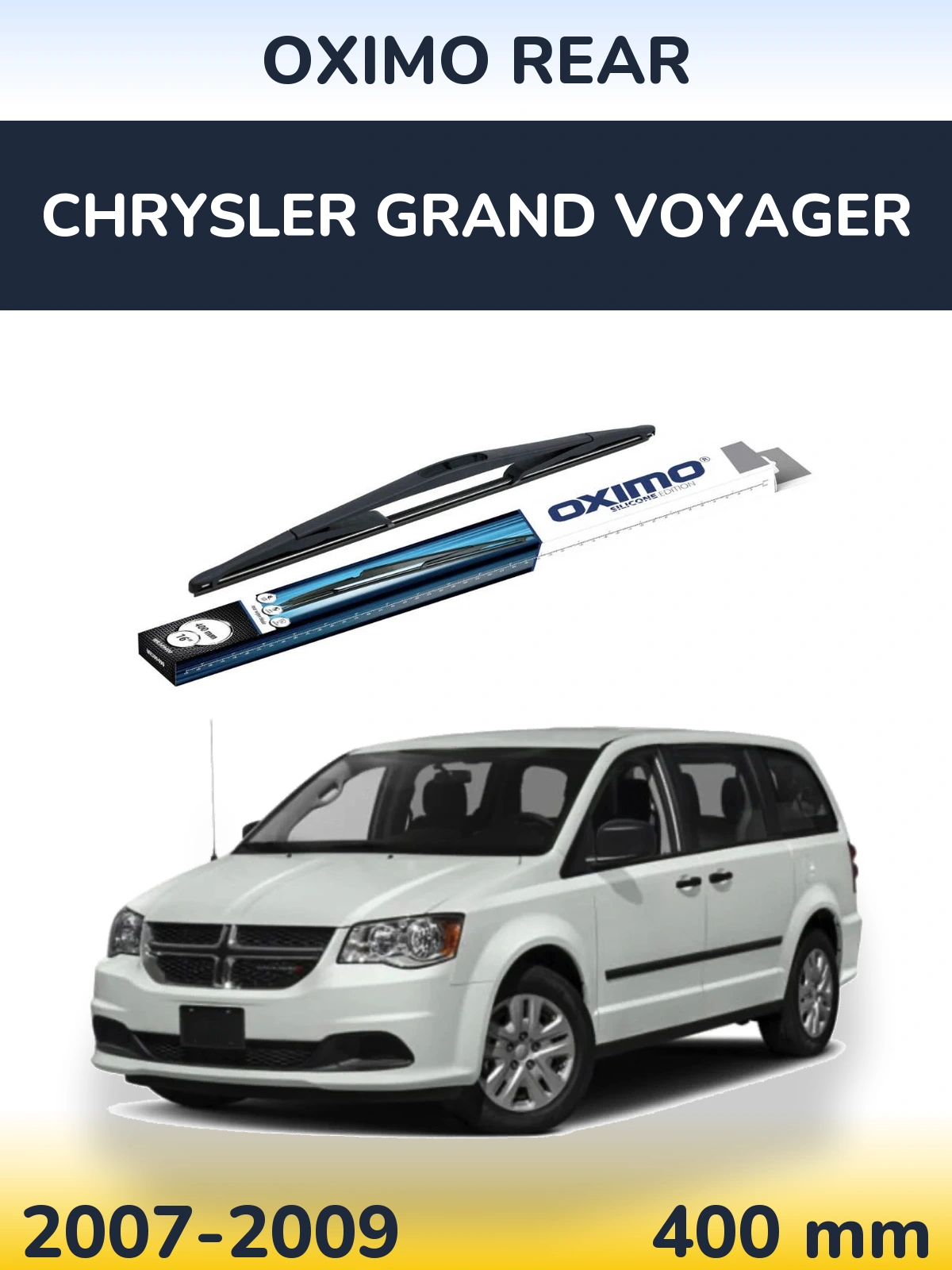 Rear wiper blade Oximo Rear 400 mm for Chrysler Grand Voyager 2007-2009