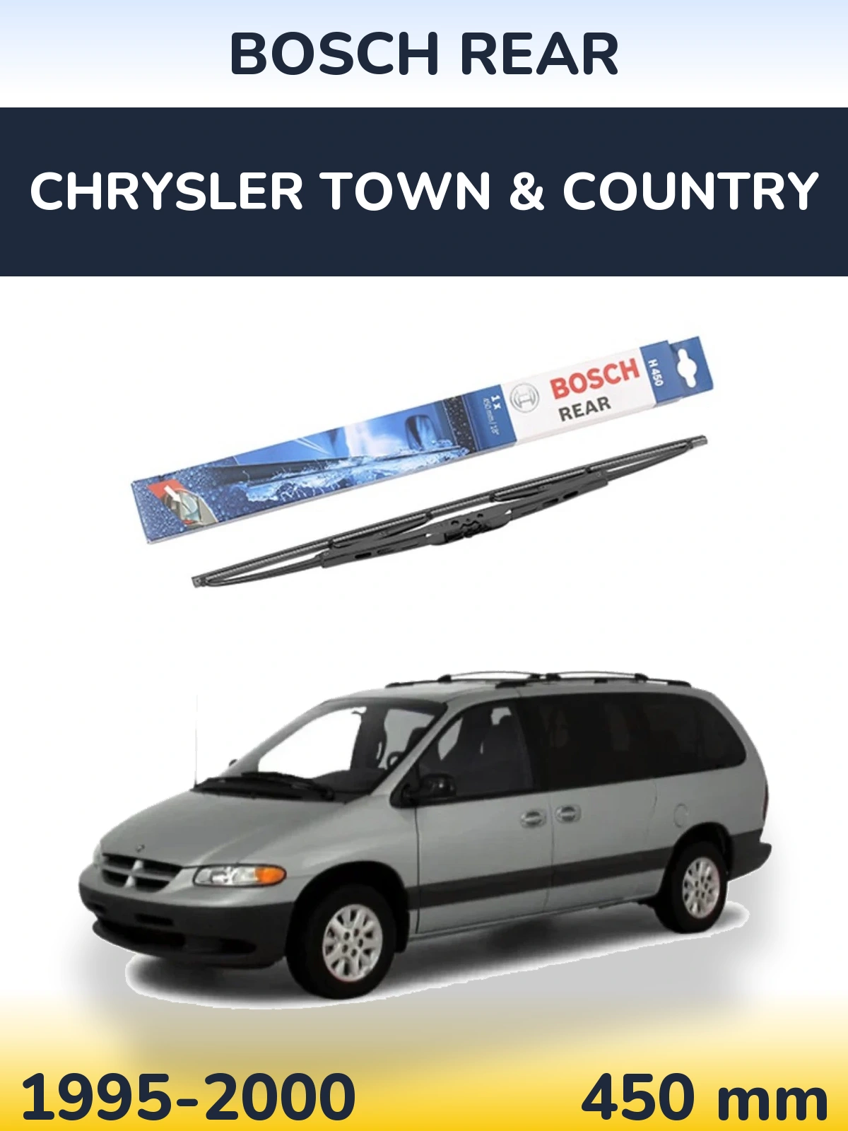 Задний дворник BOSCH Rear 450 мм для Chrysler Town & Country 1995-2000