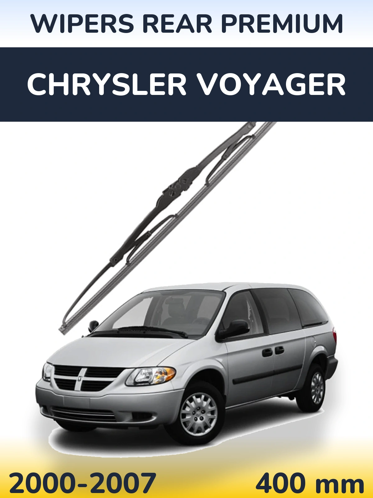 Rear wiper blade WIPERS REAR PREMIUM 400 mm for Chrysler Voyager 2000-2007