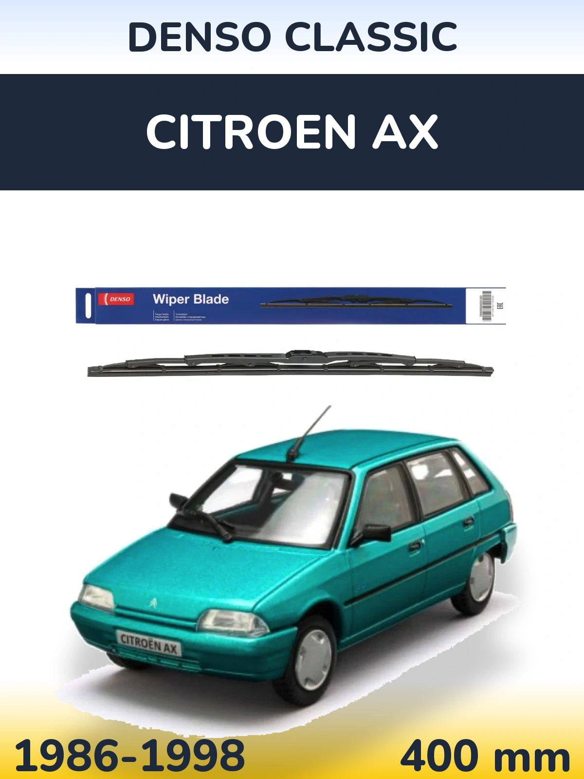 Задня щітка Denso Classic 400 мм для Citroen AX 1986-1998