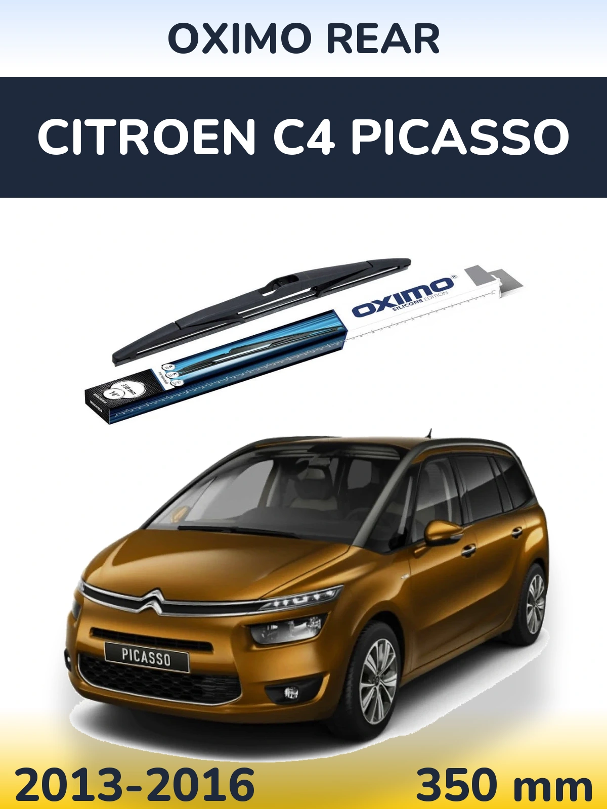 Rear wiper blade Oximo Rear 350 mm for Citroen C4 Picasso 2013-2016