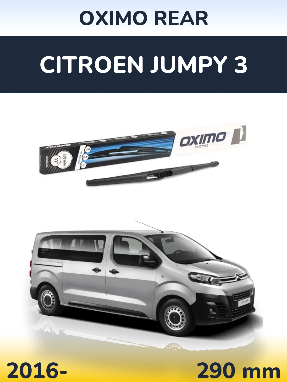 Rear wiper blade Oximo Rear 290 mm for Citroen Jumpy 3 2016-2026