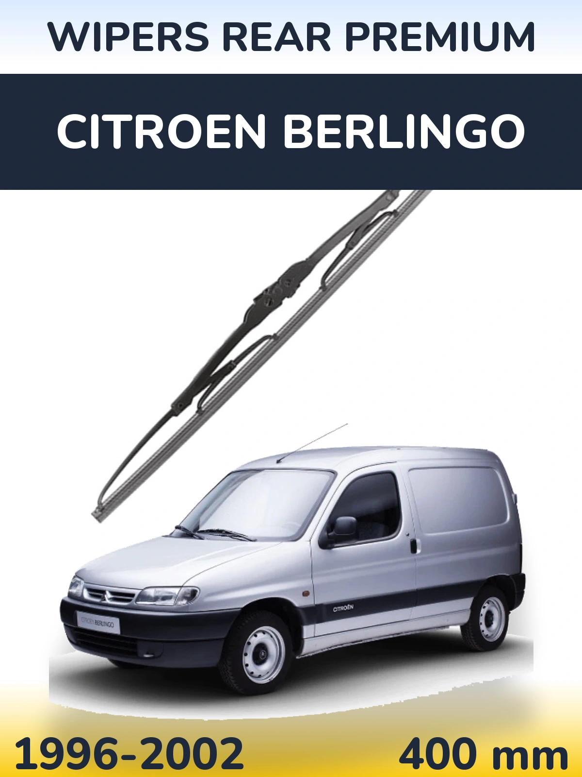 Задний дворник WIPERS REAR PREMIUM 400 мм для Citroen Berlingo 1996-2002