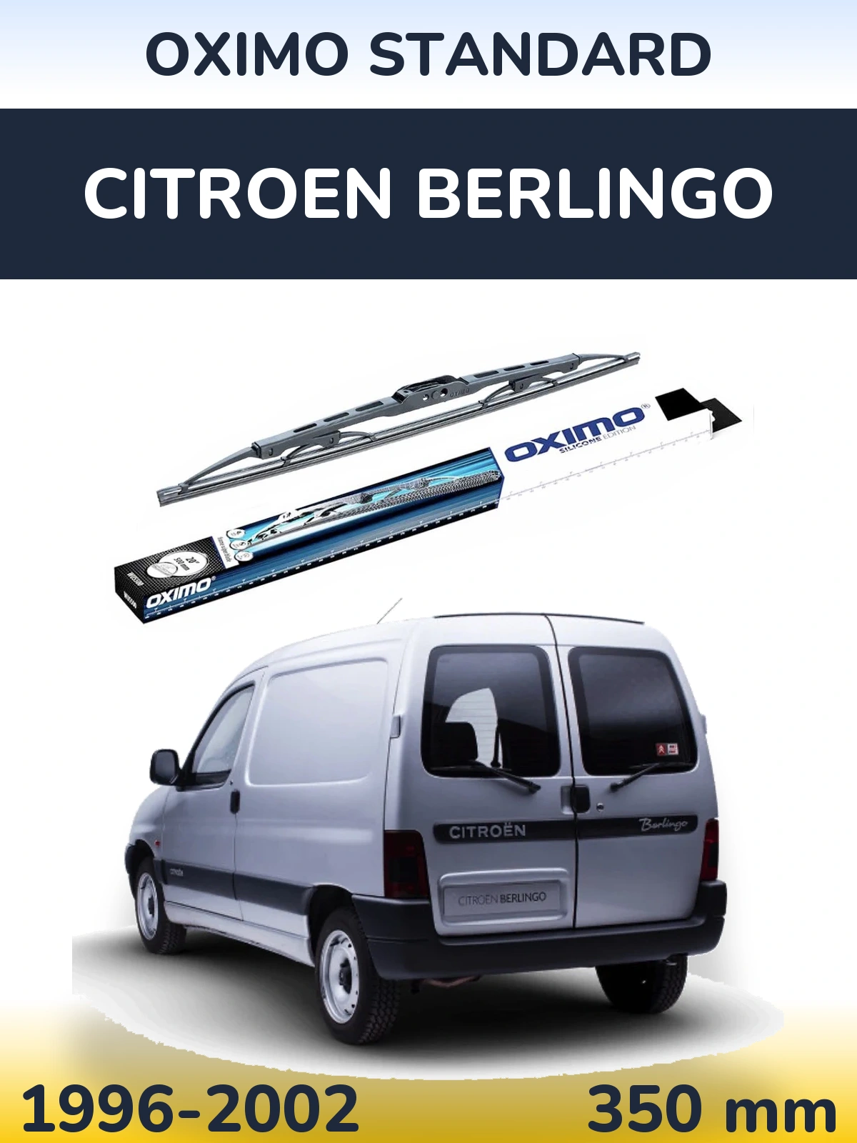 Rear wiper blade Oximo Standard 350 mm for Citroen Berlingo 1996-2002
