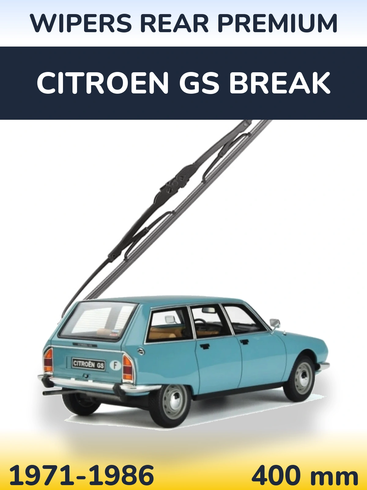 Задний дворник WIPERS REAR PREMIUM 400 мм для Citroen GS Break 1971-1986