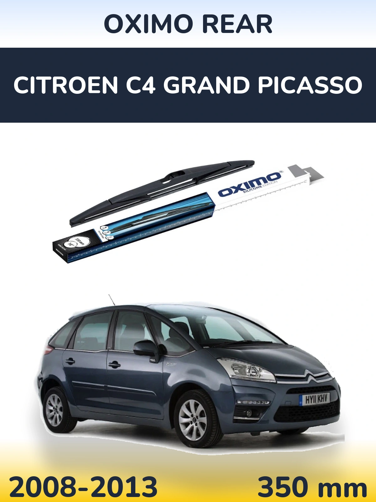 Rear wiper blade Oximo Rear 350 mm for Citroen C4 Grand Picasso 2008-2013