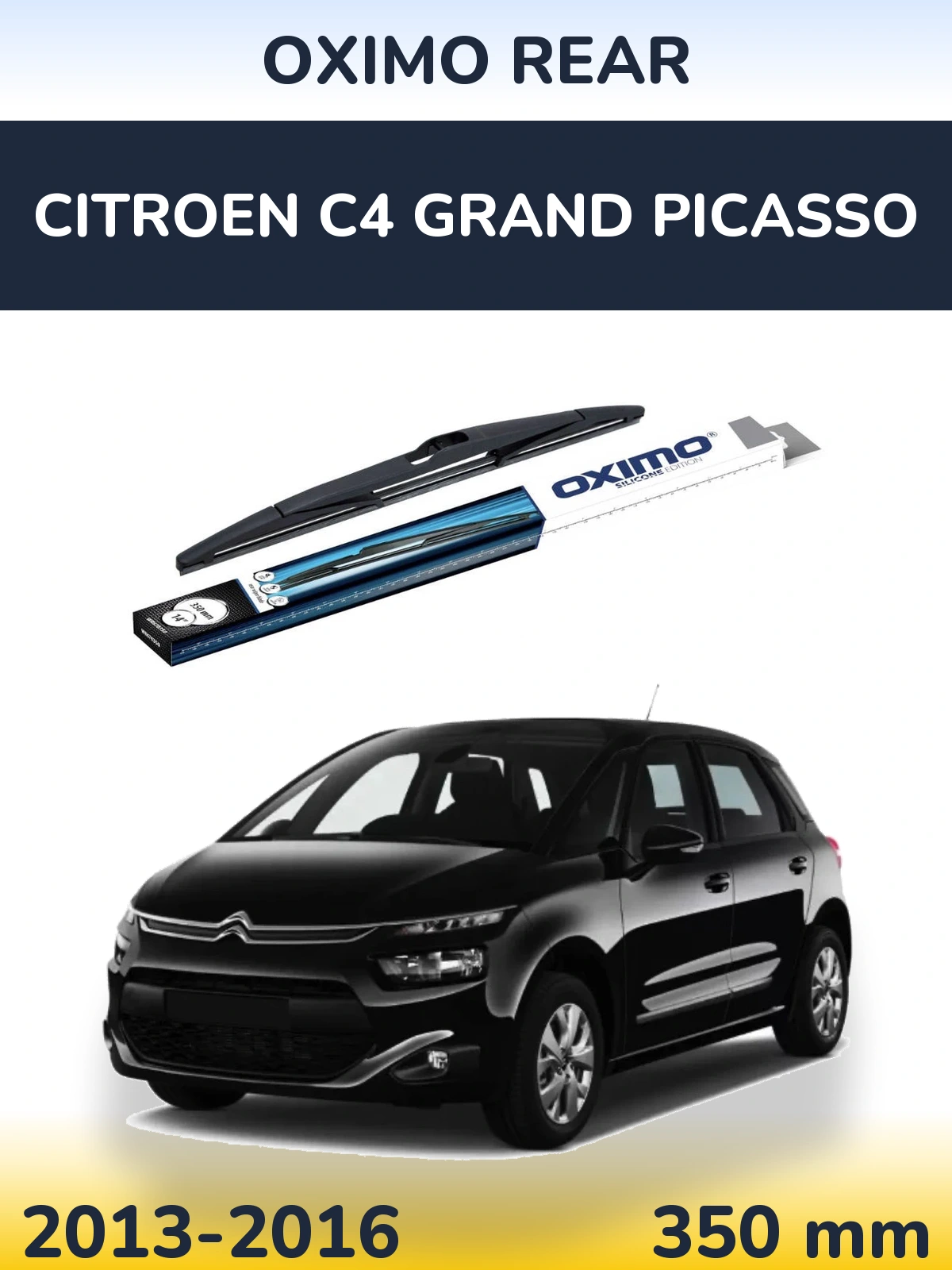 Rear wiper blade Oximo Rear 350 mm for Citroen C4 Grand Picasso 2013-2016