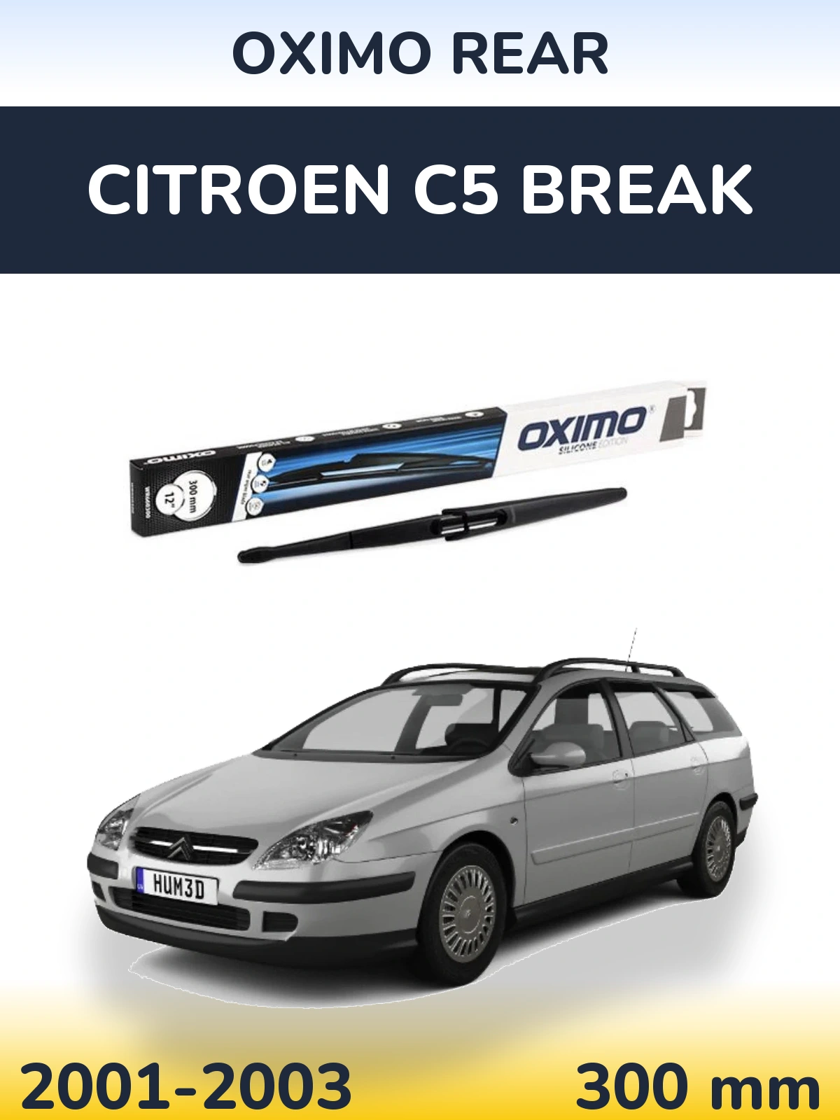 Rear wiper blade Oximo Rear 300 mm for Citroen C5 Break 2001-2003