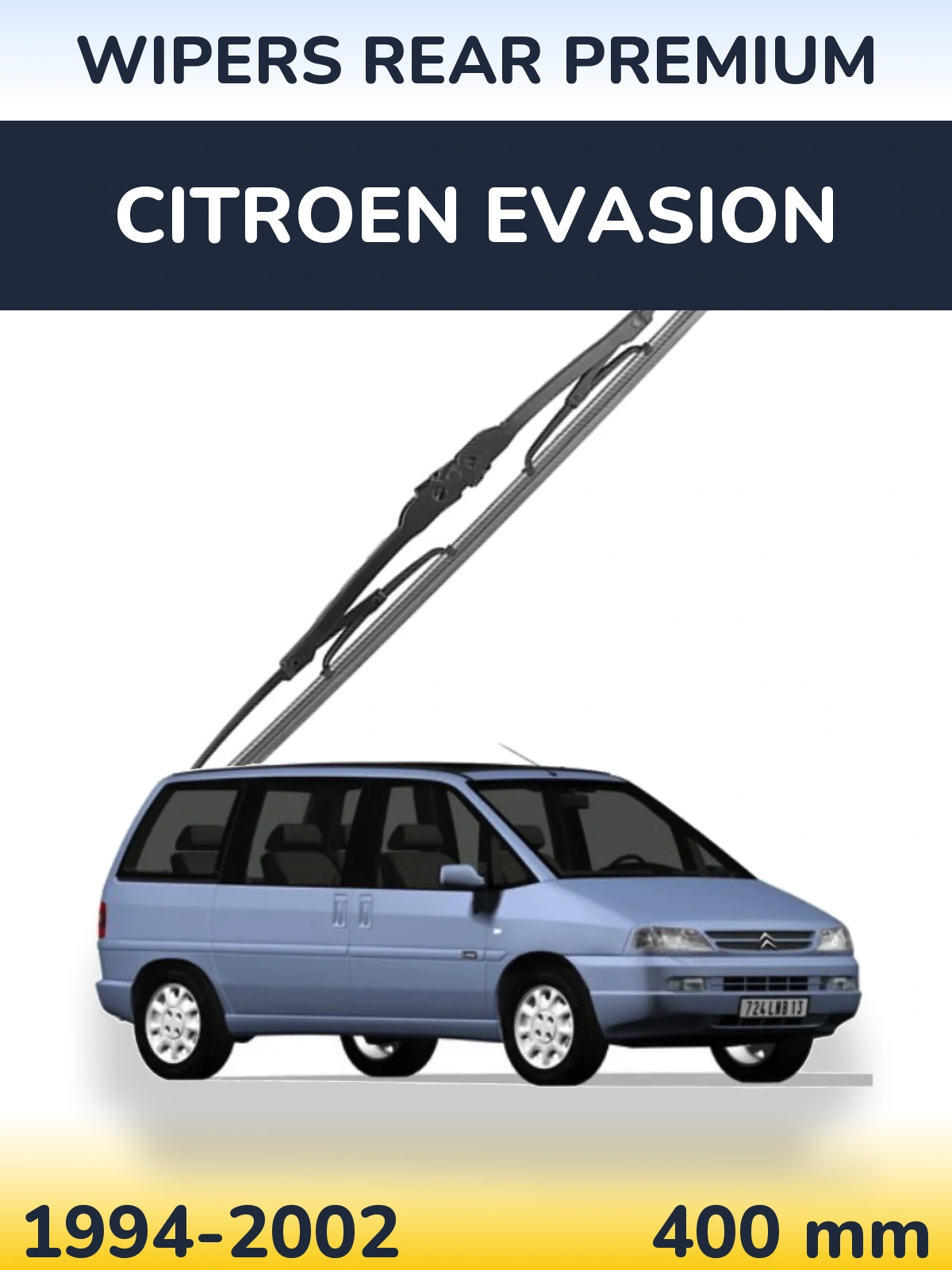 Задня щітка WIPERS REAR PREMIUM 400 мм для Citroen Evasion 1994-2002