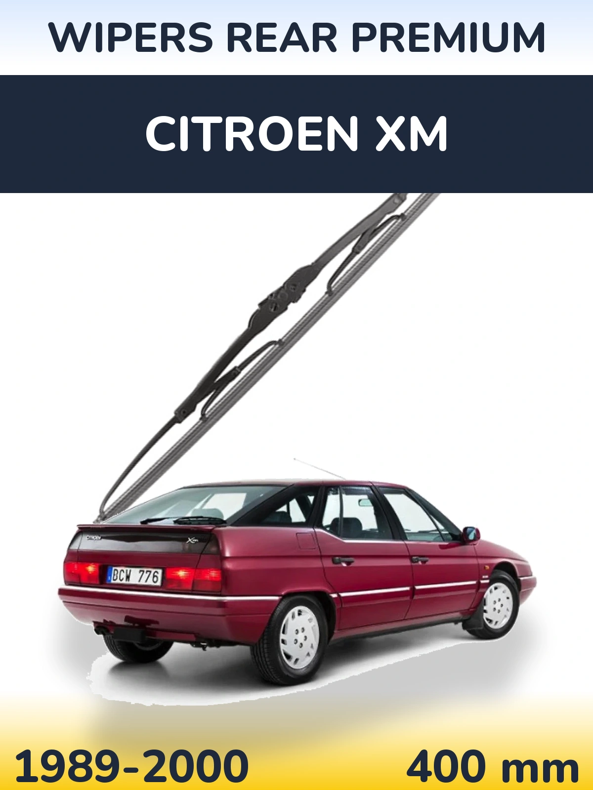 Задня щітка WIPERS REAR PREMIUM 400 мм для Citroen XM 1989-2000