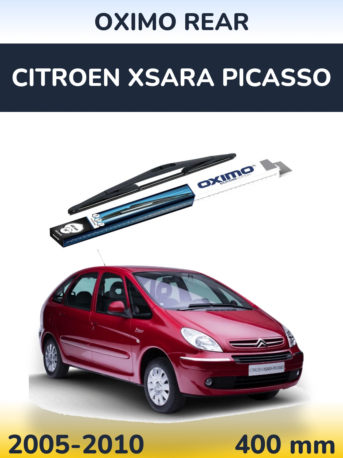 Задний дворник Oximo Rear 400 мм для Citroen Xsara Picasso 2005-2010
