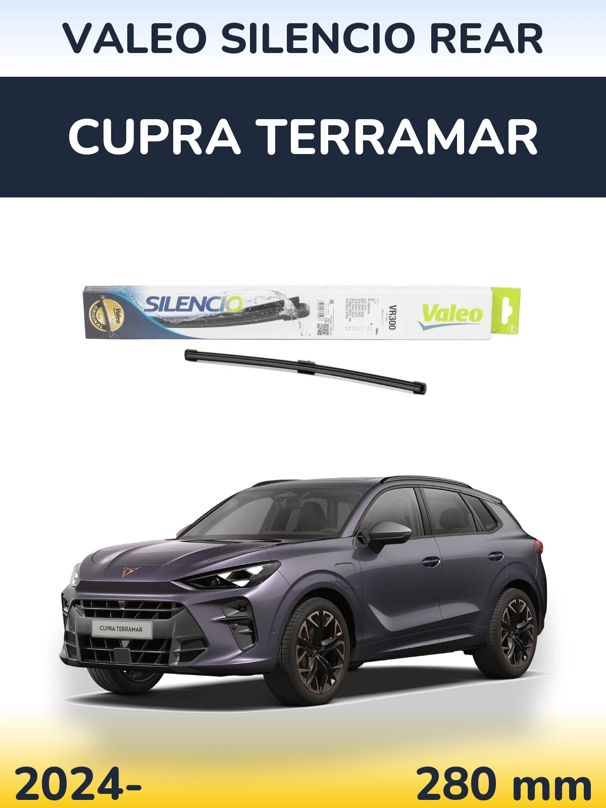 Задний дворник Valeo Silencio Rear 285 мм для Cupra Terramar 2024-2026