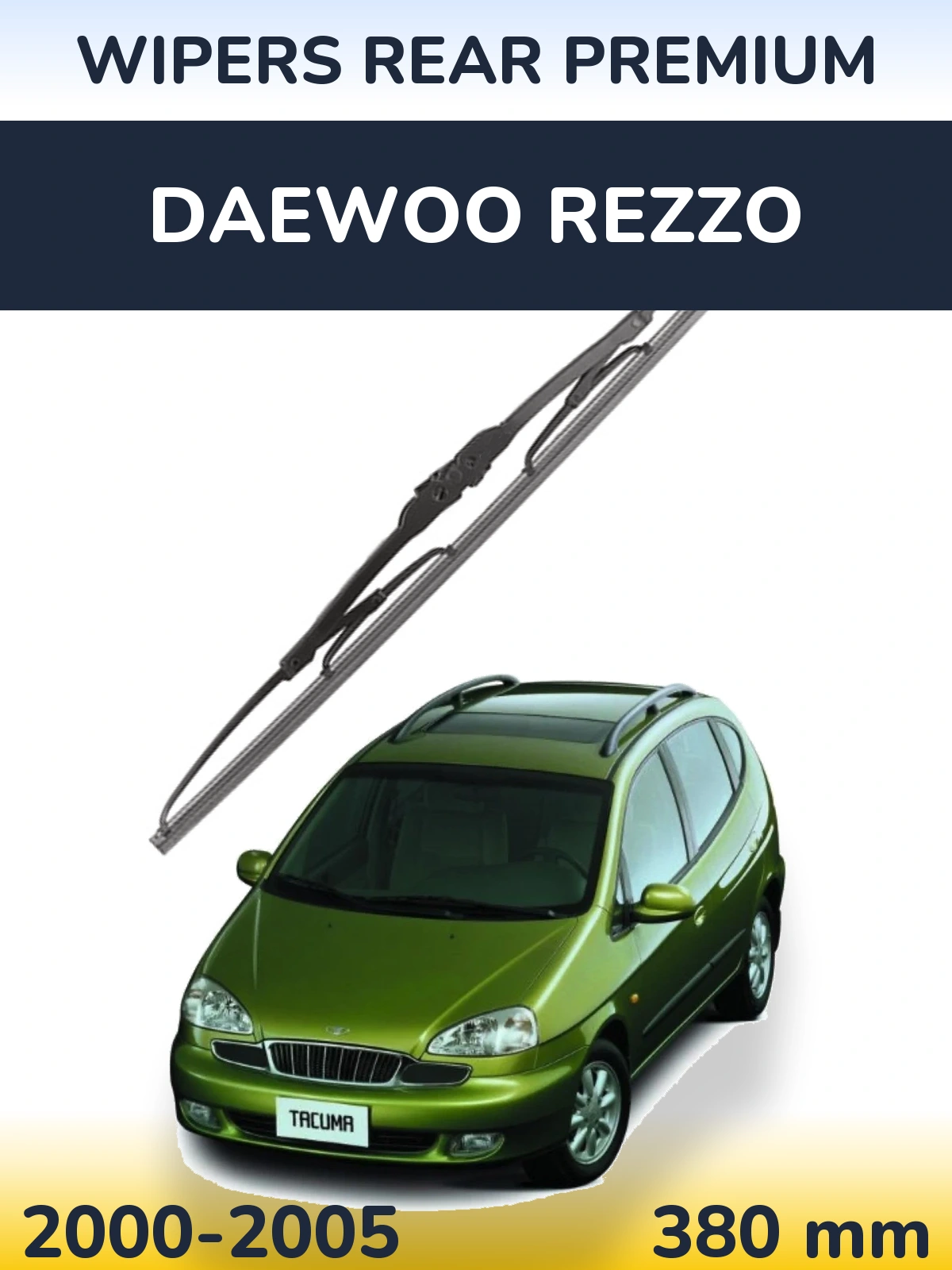 Задний дворник WIPERS REAR PREMIUM 380 мм для Daewoo Rezzo 2000-2005