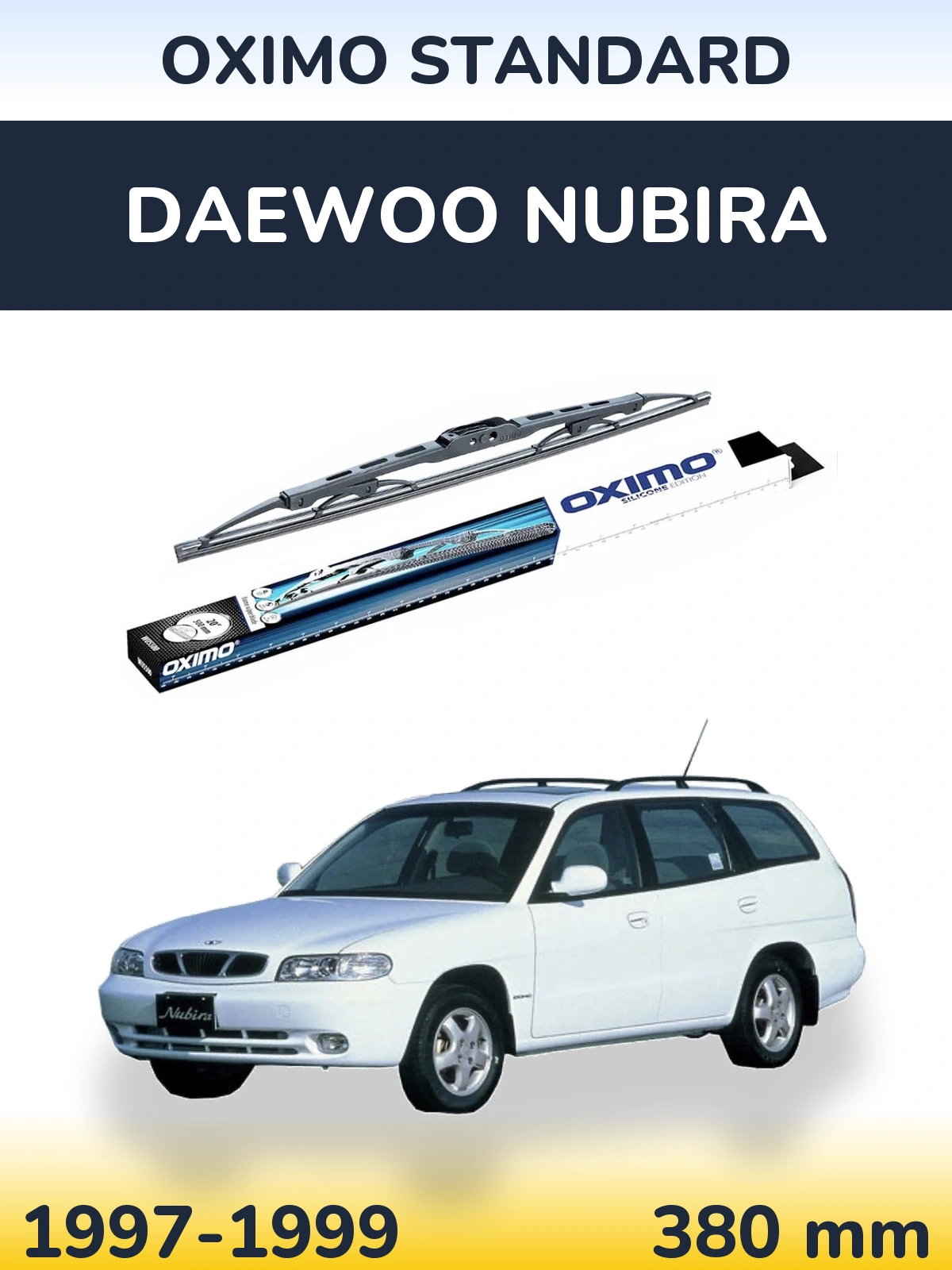 Rear wiper blade Oximo Standard 375 mm for Daewoo Nubira 1997-1999