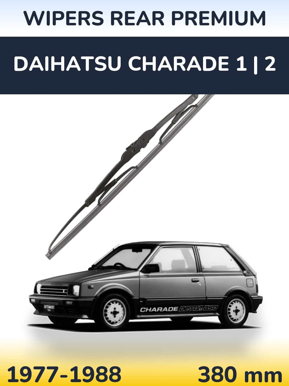 Задня щітка WIPERS REAR PREMIUM 380 мм для Daihatsu Charade 1 | 2 1977-1988