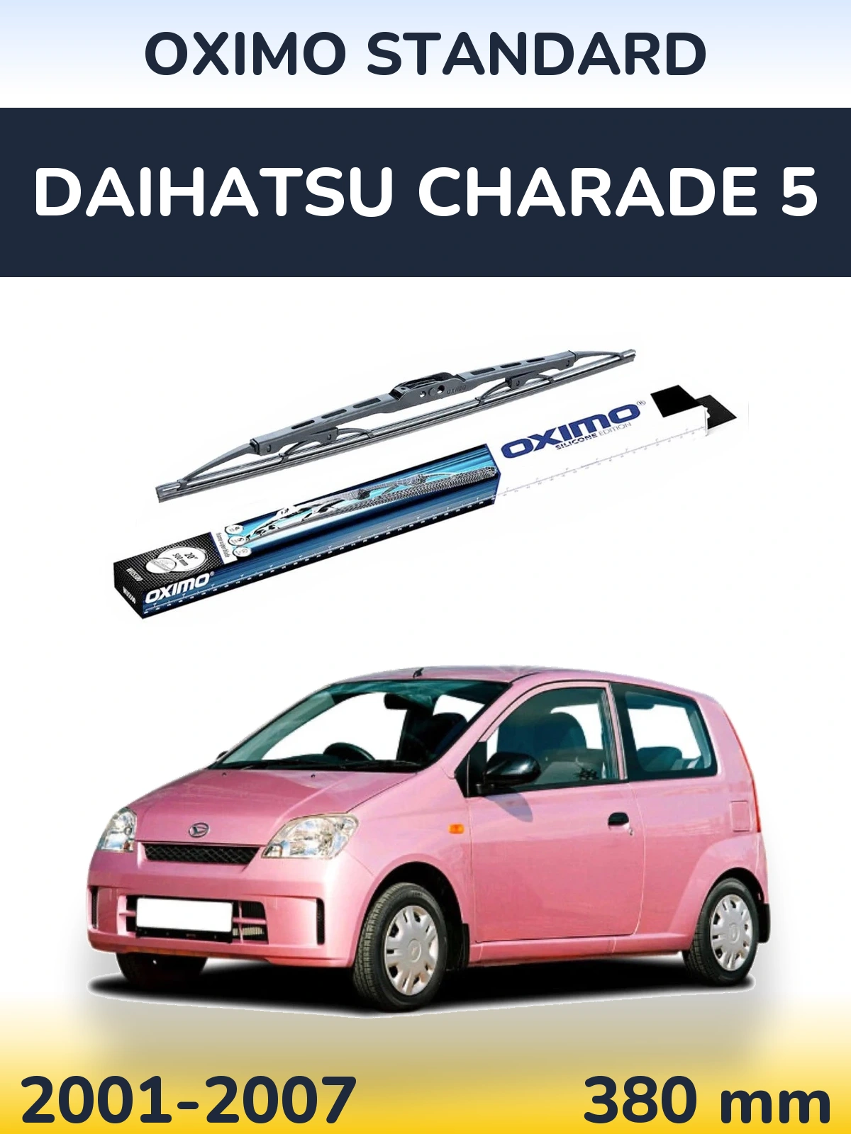 Rear wiper blade Oximo Standard 375 mm for Daihatsu Charade 5 2001-2007