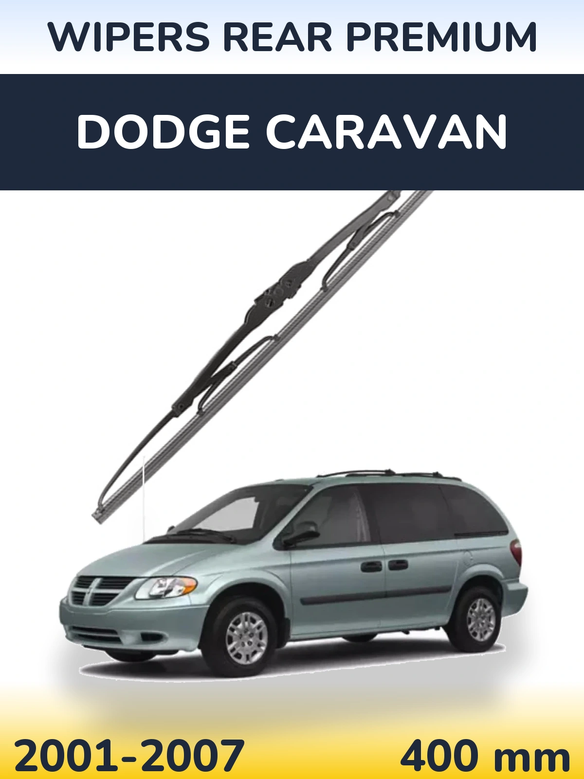 Rear wiper blade WIPERS REAR PREMIUM 400 mm for Dodge Caravan 2001-2007