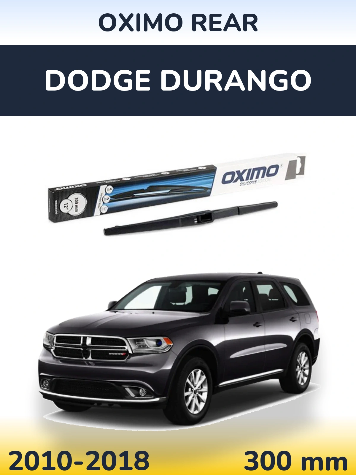 Rear wiper blade Oximo Rear 300 mm for Dodge Durango 2010-2018